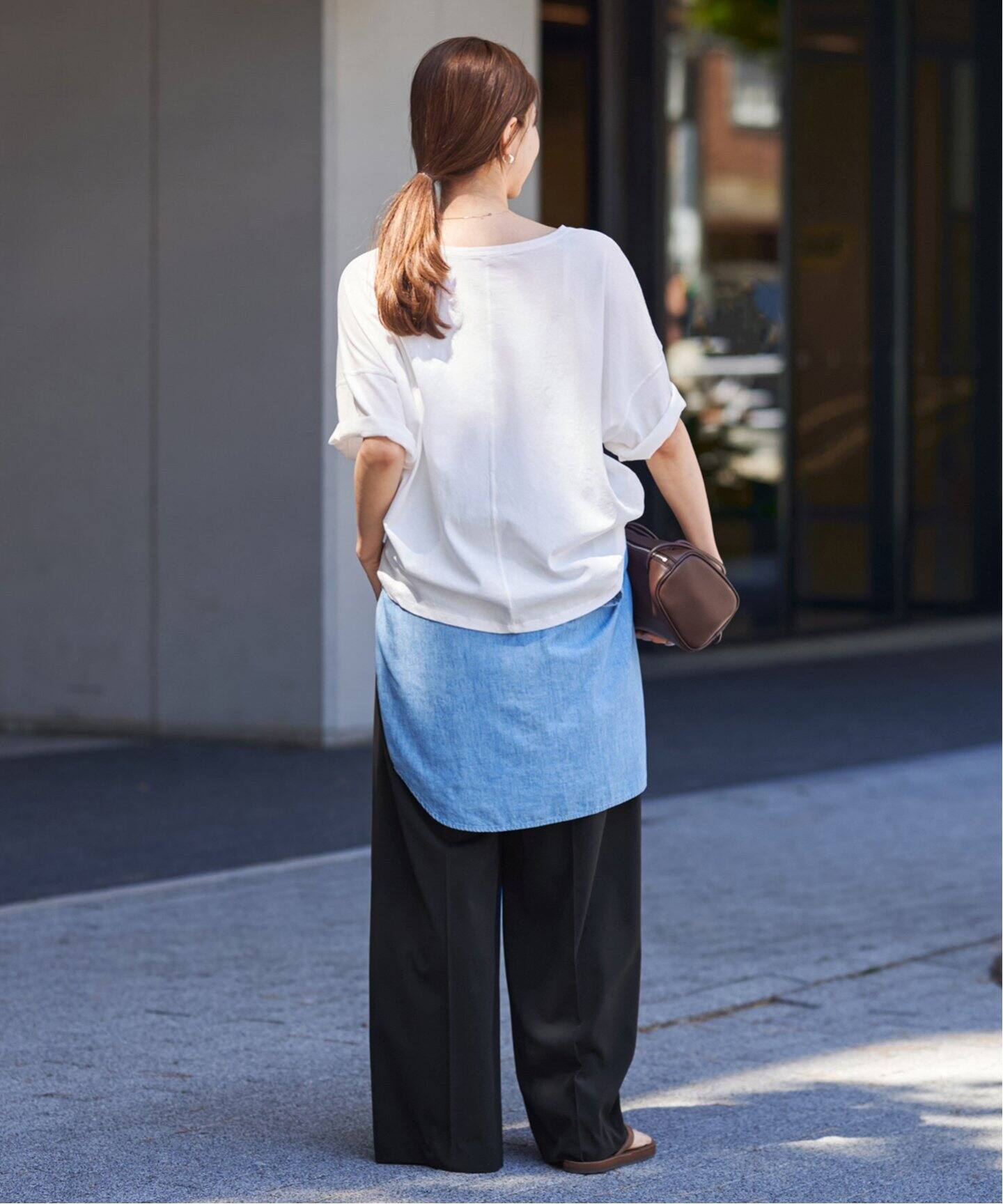 FRAMeWORK ワイドパンツ FRAMeWORK スラックス パンツ UVカットワイドパンツ レディース