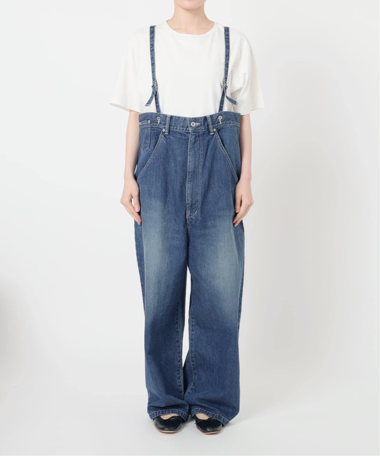 【FRAMeWORK】JOHNBULL デニムオーバーサスペンダーパンツ(新品) FRAMeWORK｜JOHNBULL/ジョンブルデニムエンジニアオーバーパンツ