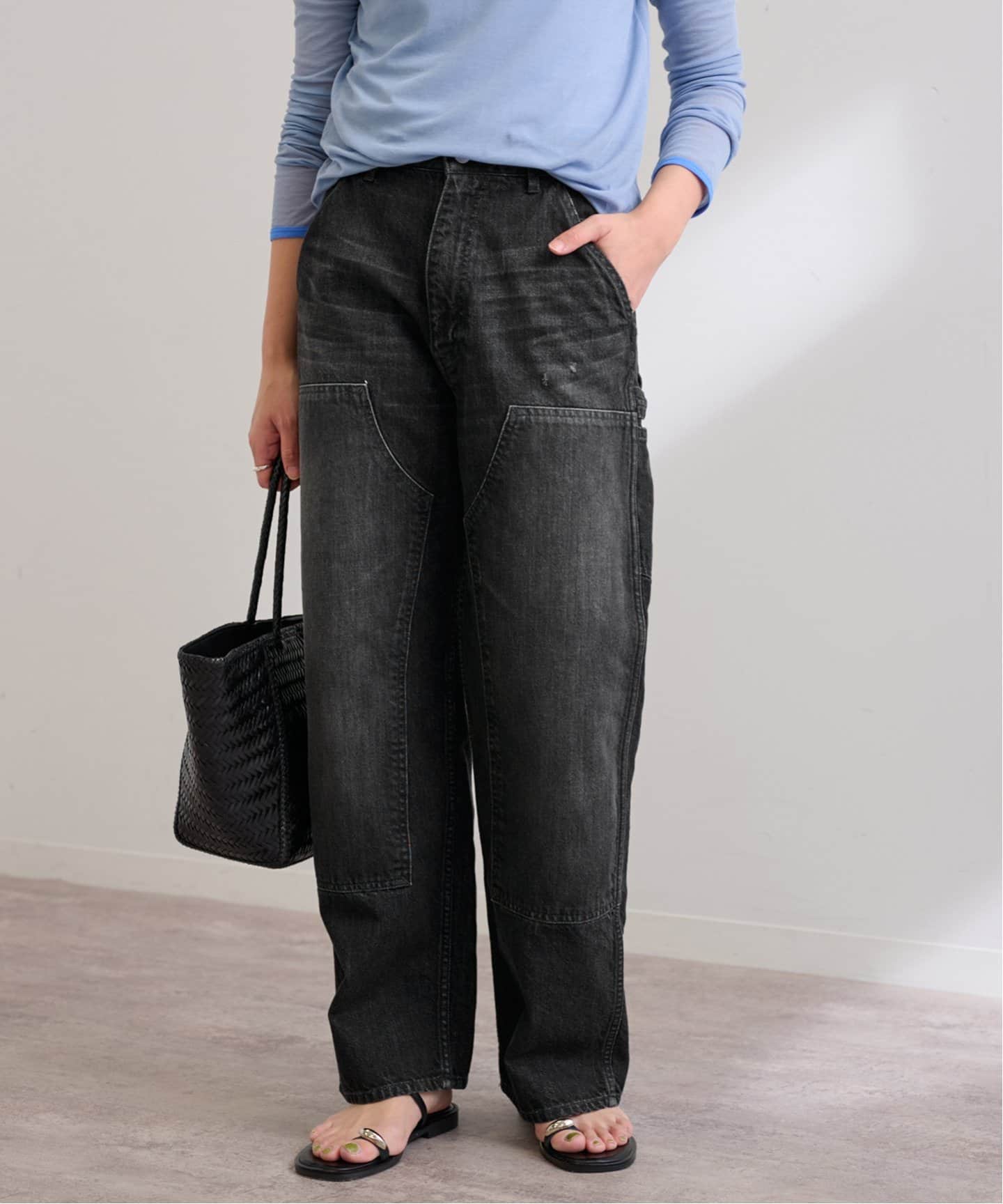 新品未使用 JANE SMITHナイロンタフタシャーリングパンツ JANE SMITH＞ ナイロンタフタ シャーリング パンツ - メルカリ