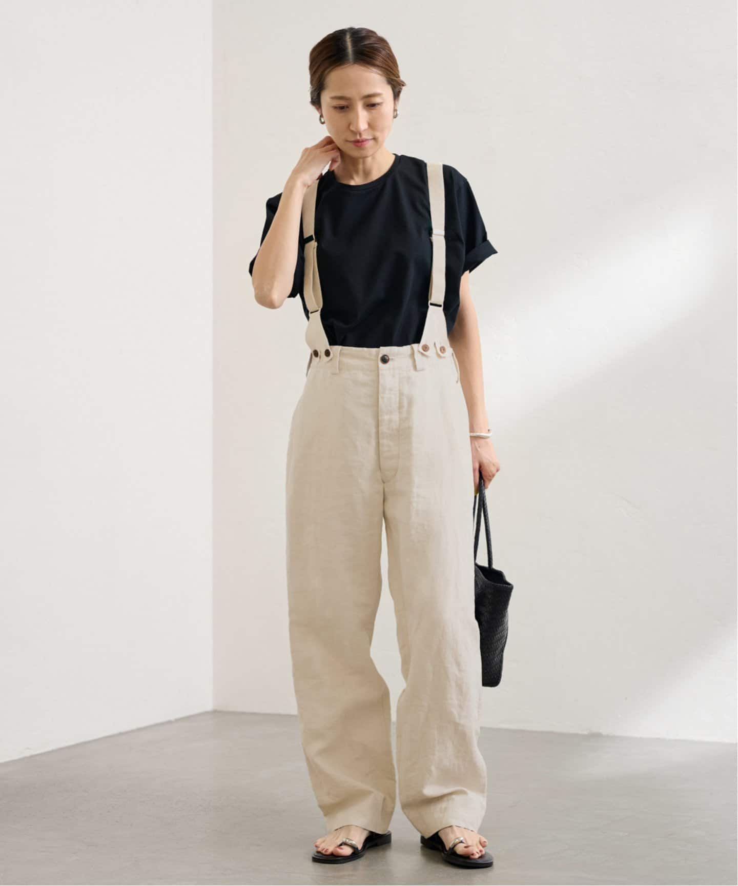 美品　NIGEL CABOURN×WORK PANT with BRACES ナイジェル・ケーボン】WOMAN / ブレイシーズワークパンツ