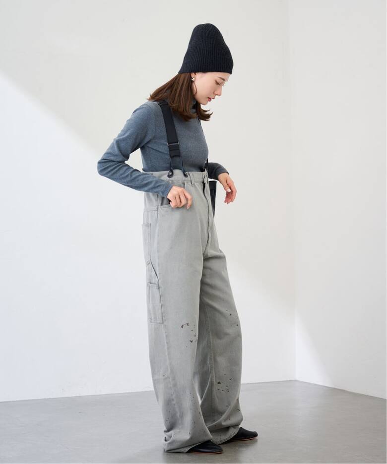 PAYDAY /ペイデイ サスペンダー付きペイント加工デニム（デニムパンツ  