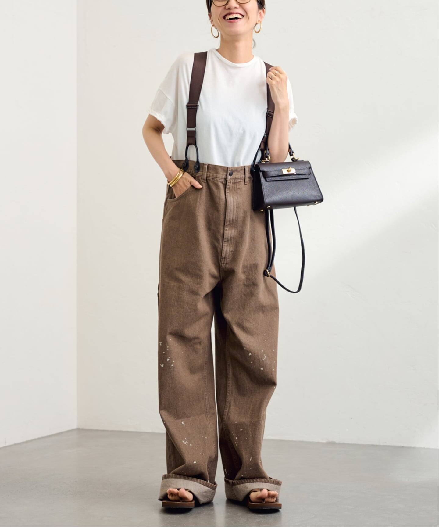 PAYDAY /ペイデイ サスペンダー付きペイント加工デニム（デニムパンツ