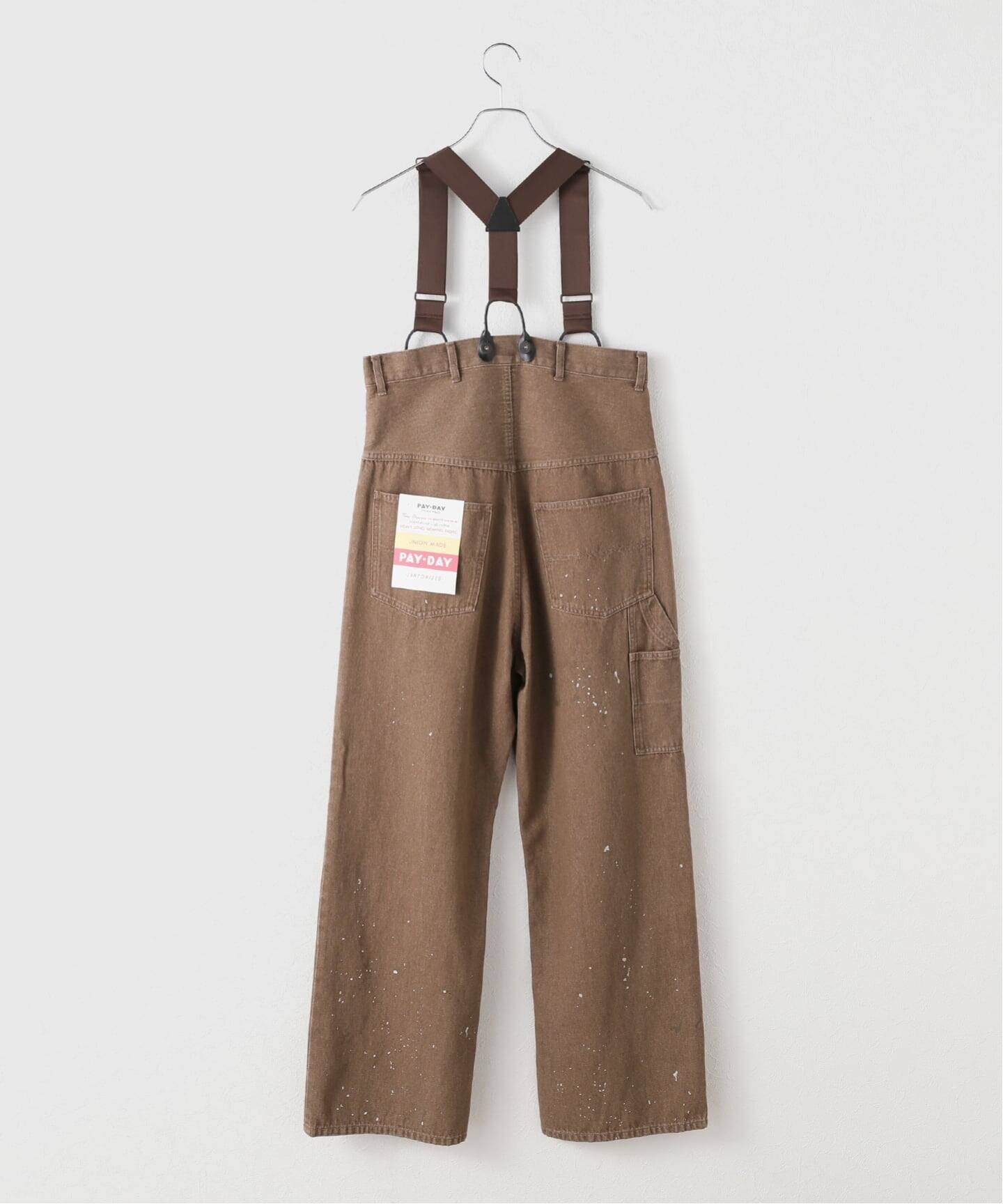 PAYDAY /ペイデイ サスペンダー付きペイント加工デニム（デニムパンツ