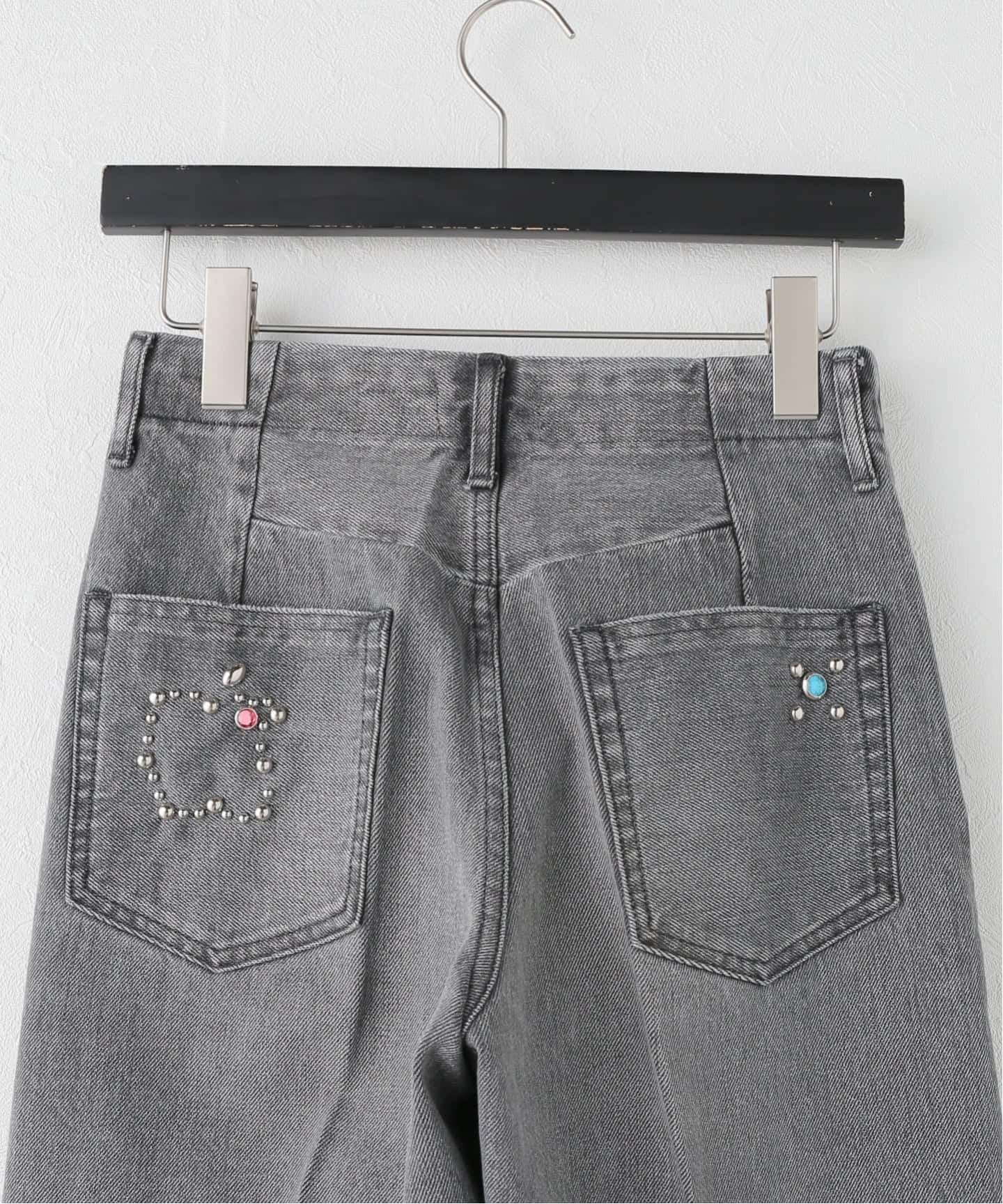 TANAKA + THENIME】 STUDS DAMAGE TROUSERS DENIM（デニムパンツ