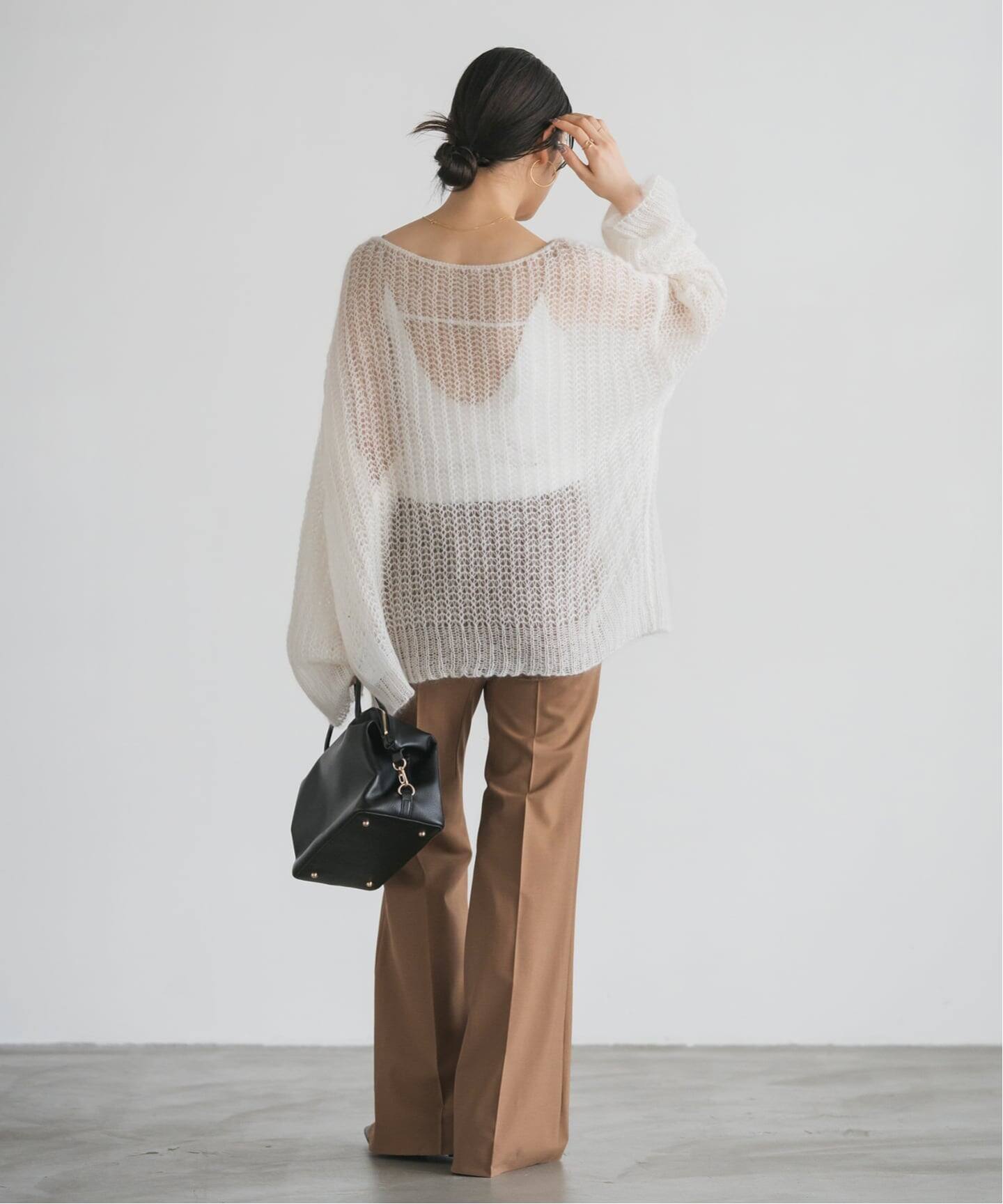 【中古】ノーブル NOBLE ナローフレアデニムパンツ ワイド ストレート コクーン 3way サイドファスナー 青 36 中古】ノーブル NOBLE ナローフレアデニムパンツ 25-030-240-1020-1-0