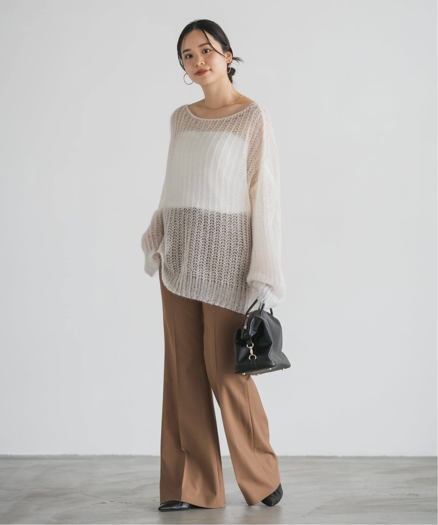 ハイストレッチナローフレアパンツ（スラックス）｜NOBLE（ノーブル