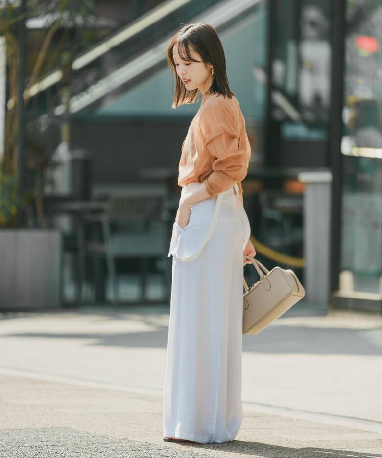 追加》ファジーリネンロングサスペンダー2wayパンツ（その他パンツ