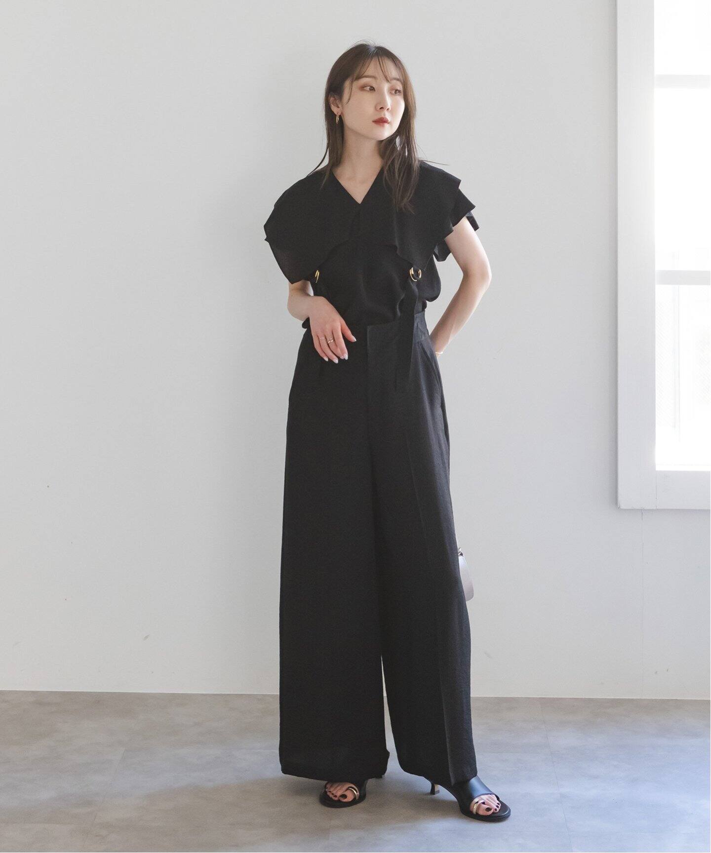 NOBLE｜《追加》ファジーリネンロングサスペンダー2wayパンツ