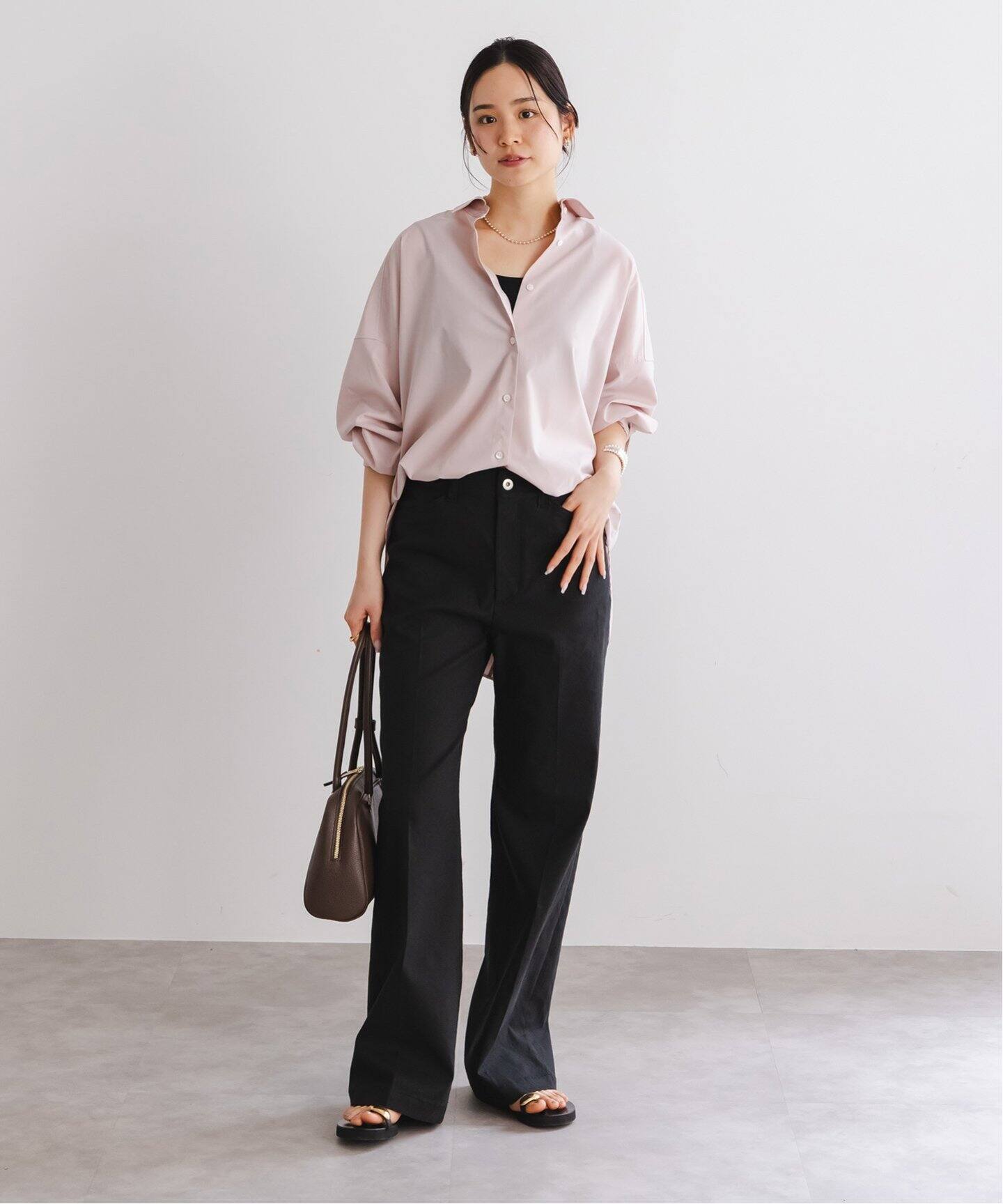 ハイストレッチ ストレートパンツ（スラックス）｜NOBLE（ノーブル）の 