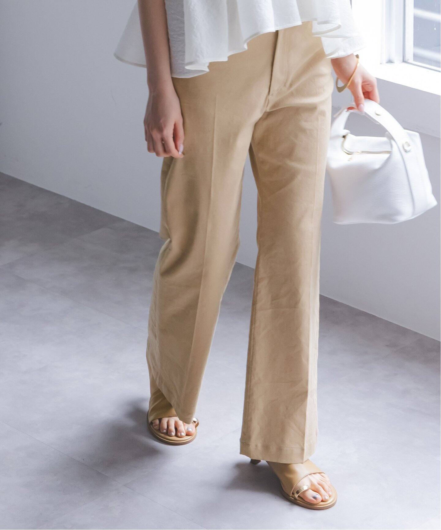 ハイストレッチ ストレートパンツ（スラックス）｜NOBLE（ノーブル）の