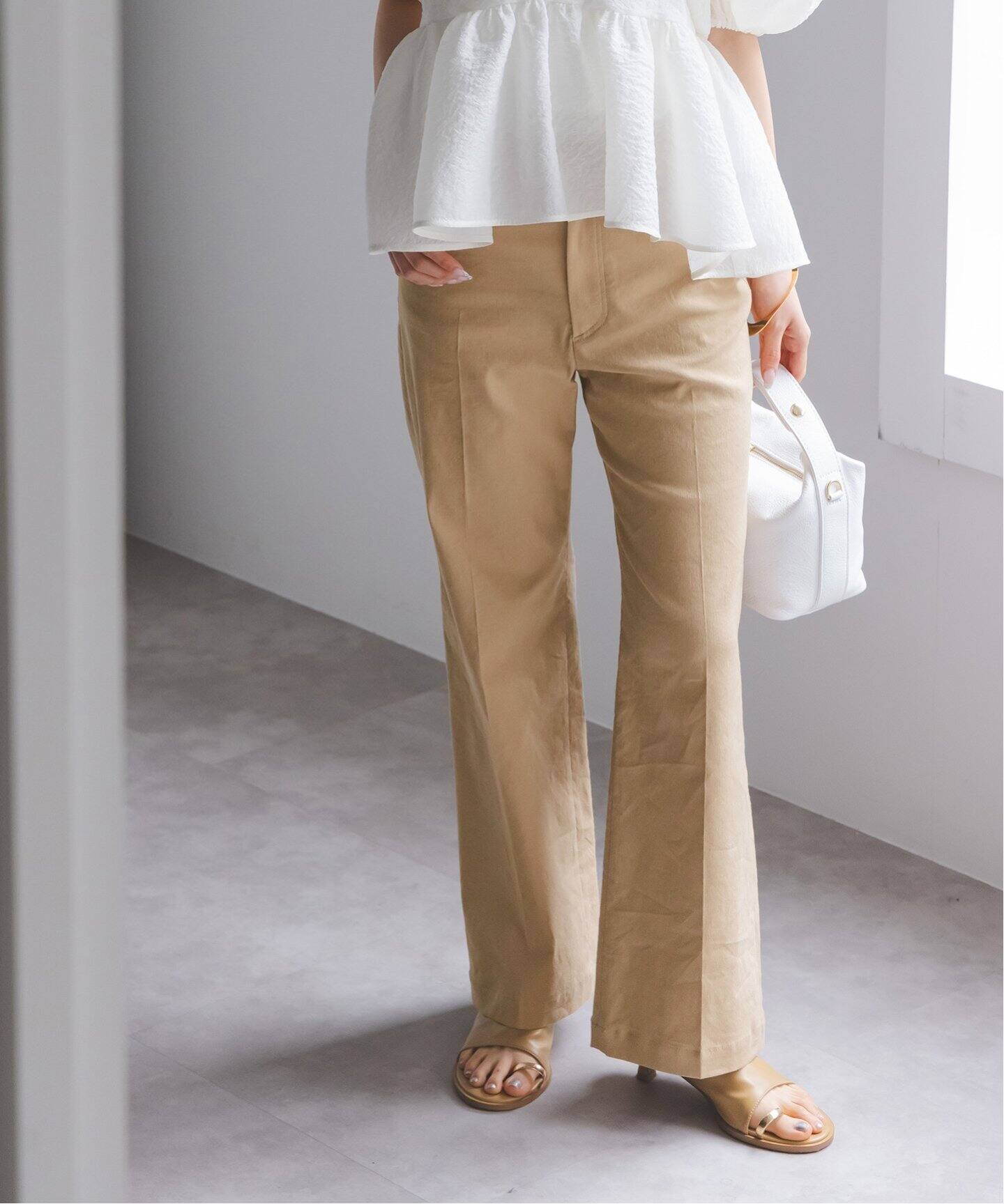 ハイストレッチ ストレートパンツ（スラックス）｜NOBLE（ノーブル）の 