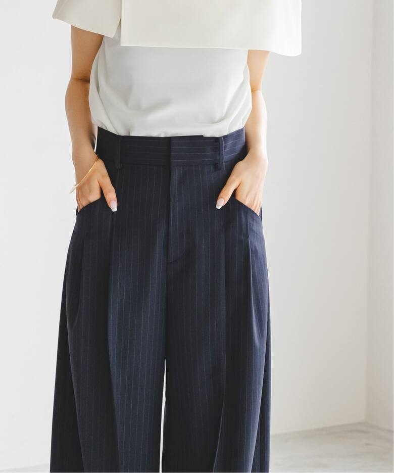 タックカービーボリュームパンツ（スラックス）｜NOBLE（ノーブル）の 