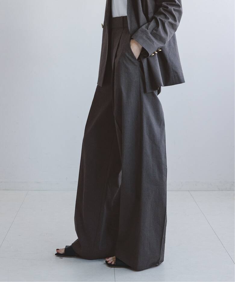 NOBLE ノーブル Ry/Liストレッチパンツ ピンク 麻素材（24215020  