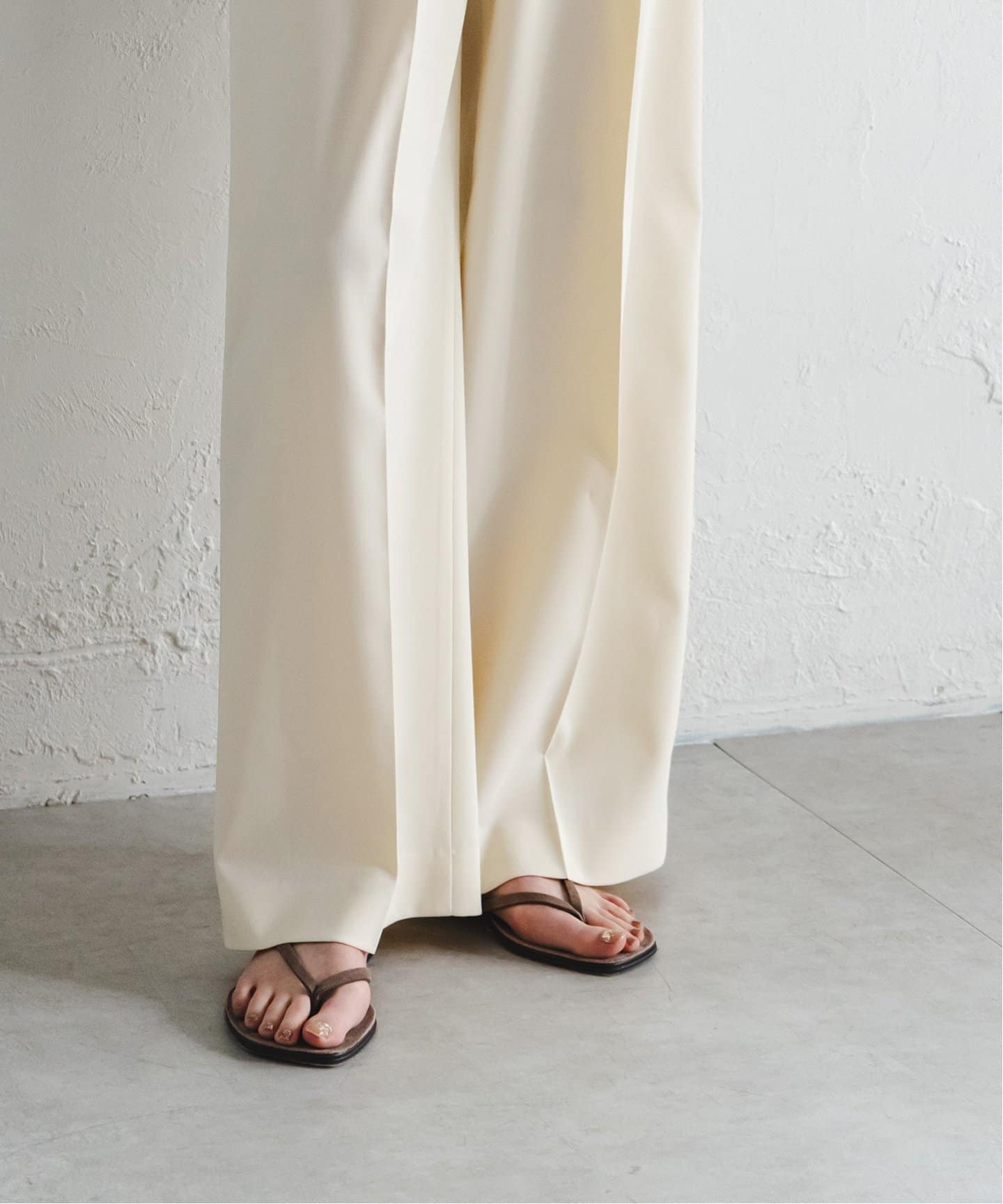 [6/23までの出品]nobleエステルツイルストレッチスラックスパンツ34 NOBLE｜《追加》【洗える】エステルツイルストレッチスラックス