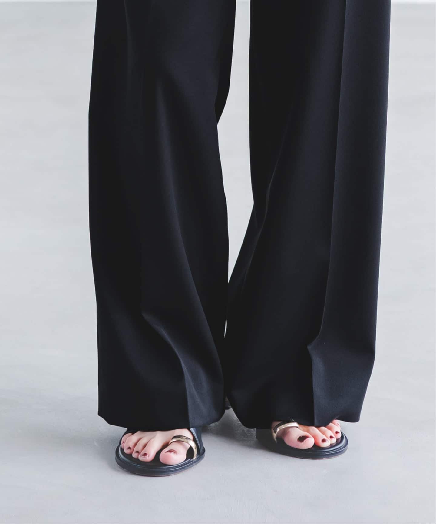 [6/23までの出品]nobleエステルツイルストレッチスラックスパンツ34 kd0763-21_1.jpg