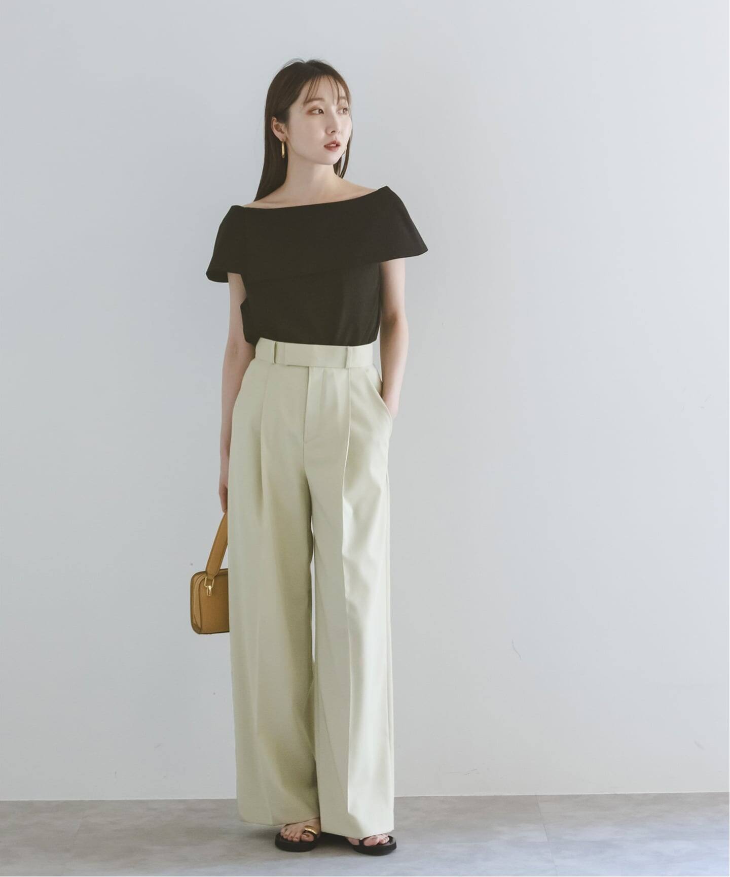 追加》【洗える】エステルツイルストレッチスラックスパンツ 6