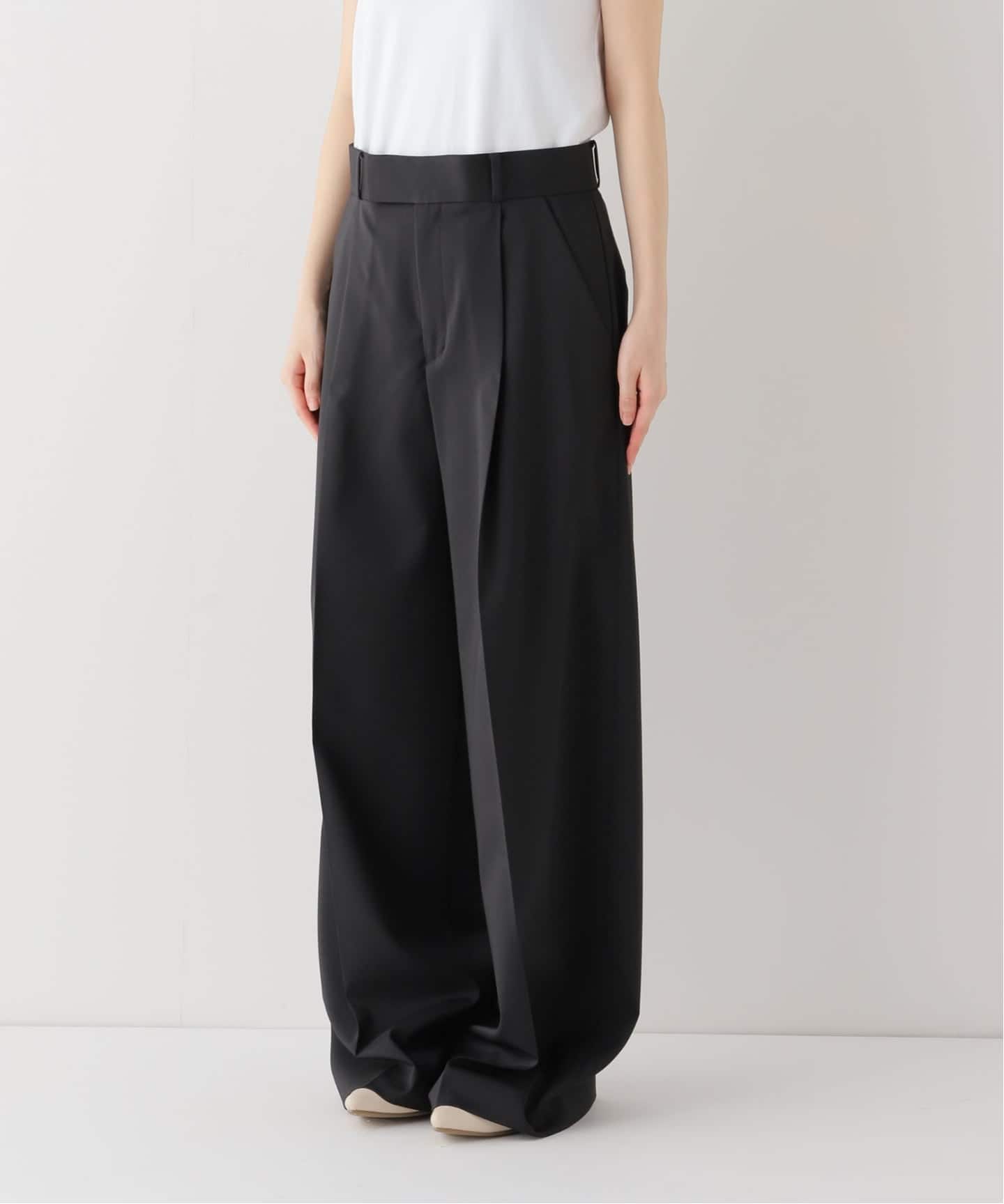 [6/23までの出品]nobleエステルツイルストレッチスラックスパンツ34 追加》エステルツイルストレッチスラックスパンツ 3（スラックス