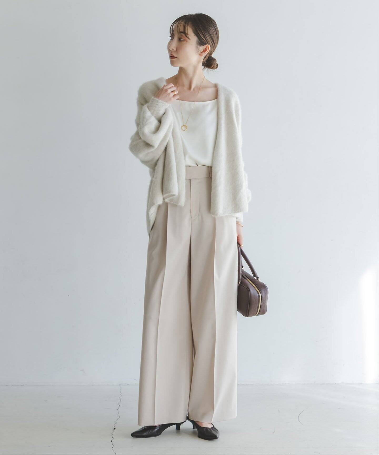 追加》【洗える】エステルツイルストレッチスラックスパンツ 8
