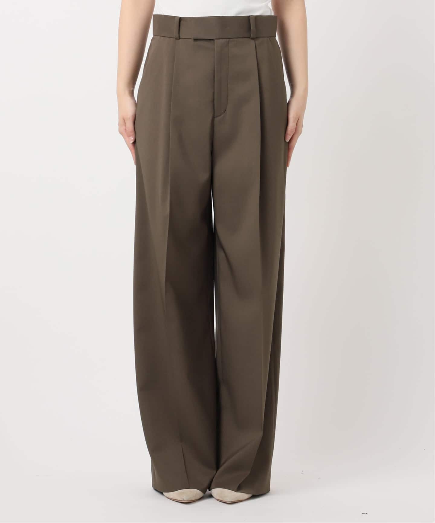 追加》【洗える】エステルツイルストレッチスラックスパンツ 8