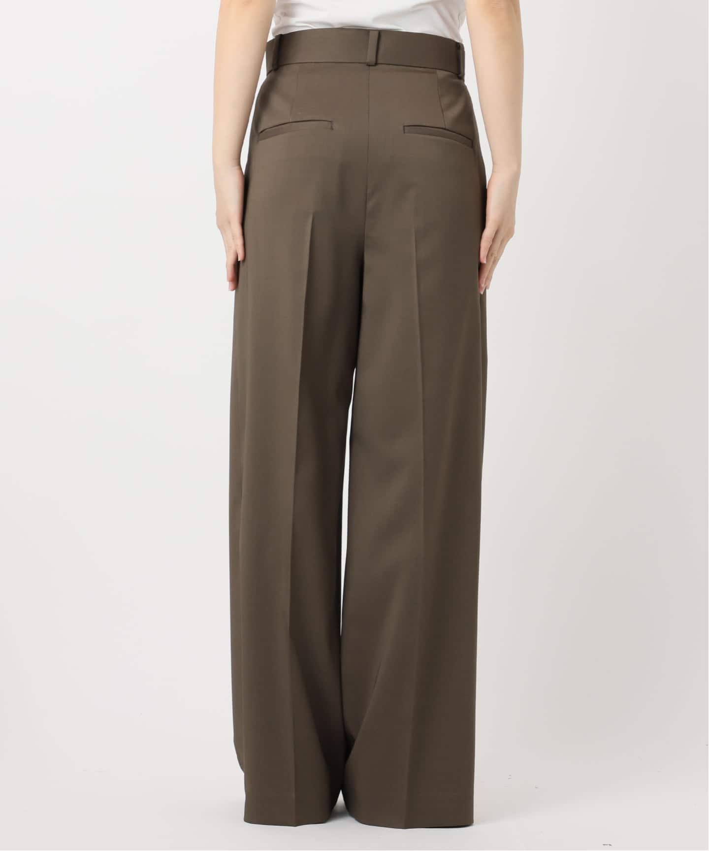 追加》【洗える】エステルツイルストレッチスラックスパンツ 8