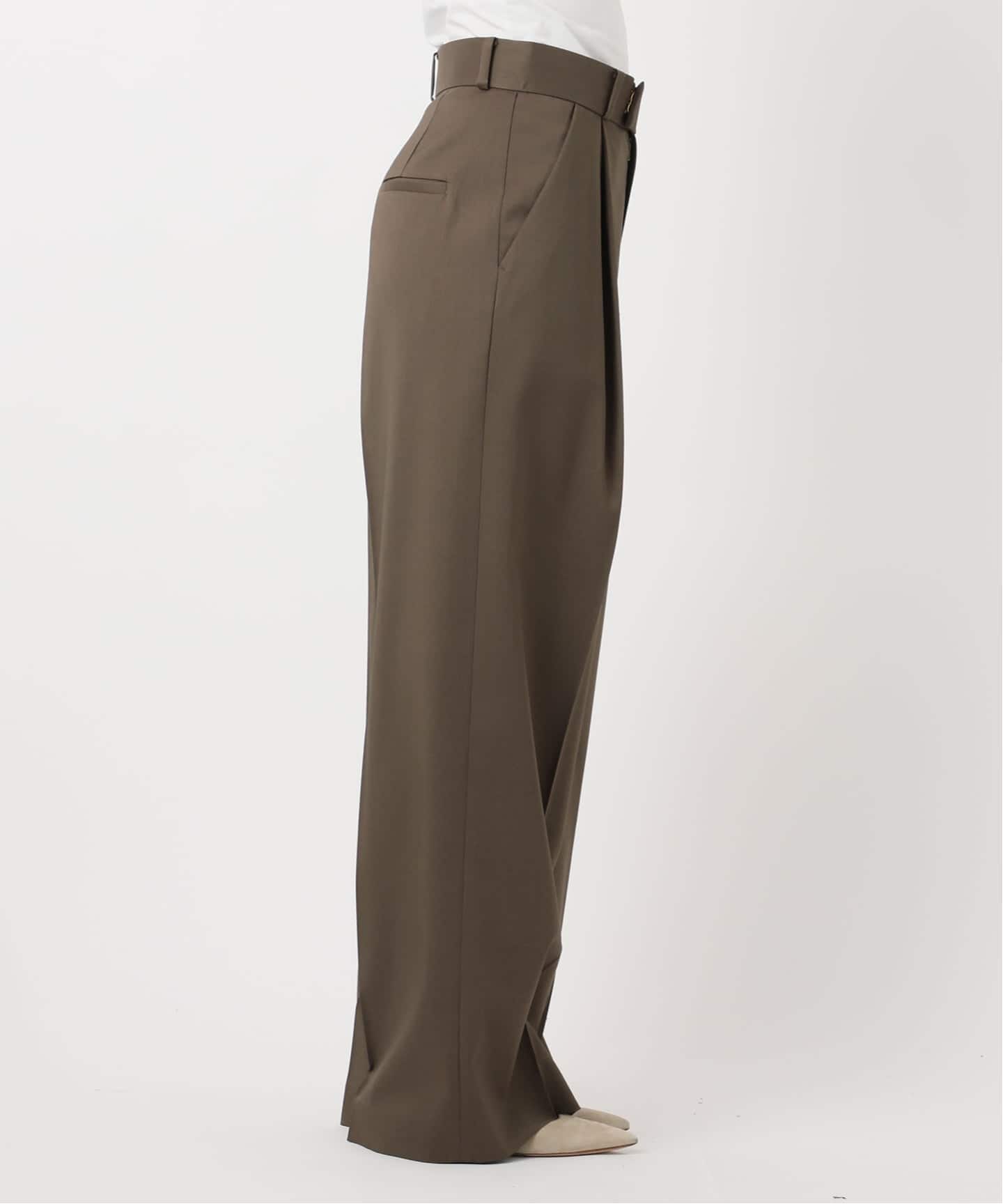 追加》【洗える】エステルツイルストレッチスラックスパンツ 8