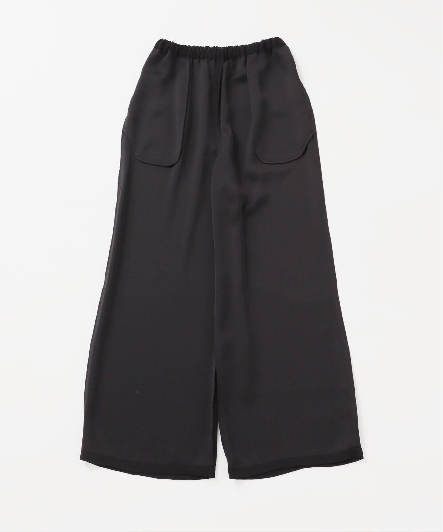 追加》【洗える】ライトジョーゼットドレープパンツ（スラックス