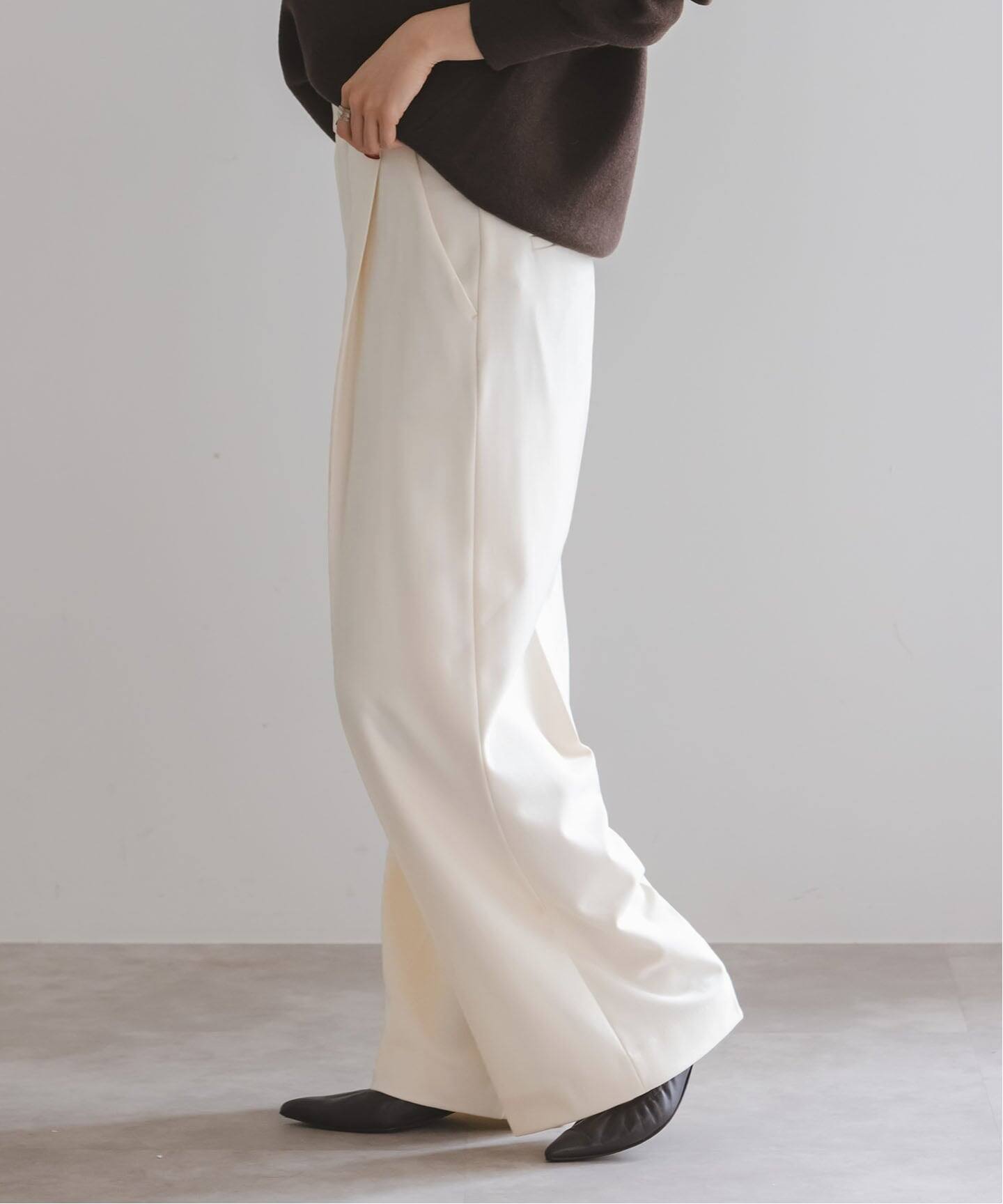 追加・WEB限定カラー》TRツイル裏起毛スラックスパンツ（スラックス