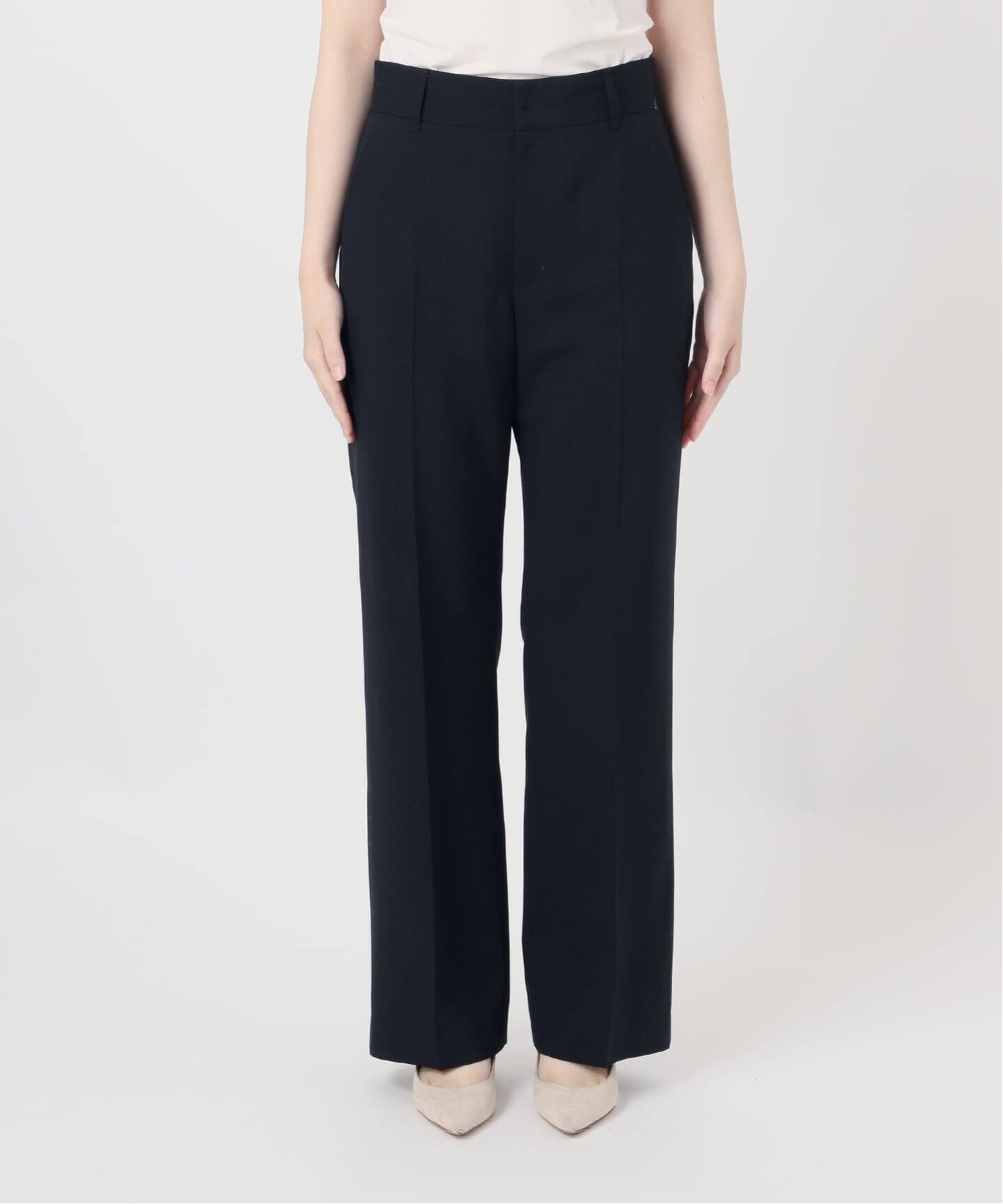 ノンミュールウールストレートパンツ（スラックス）｜NOBLE（ノーブル