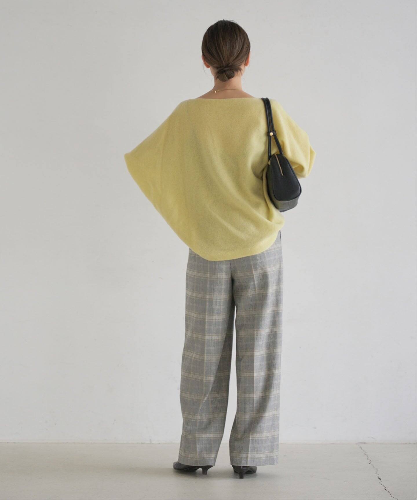 チェック柄裏起毛スラックスパンツ（スラックス）｜NOBLE（ノーブル