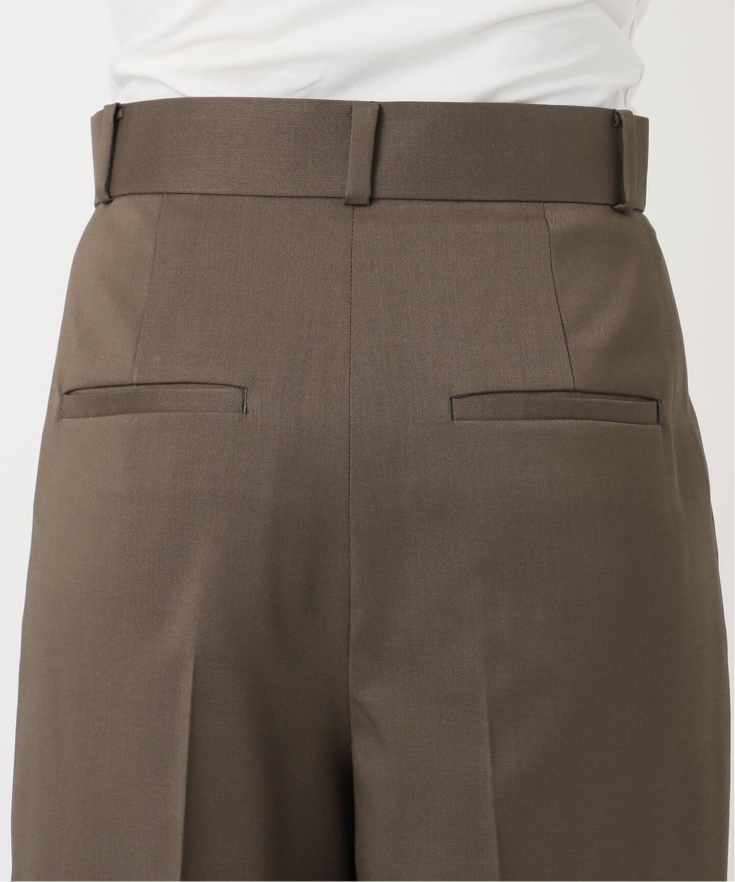 追加》エステルツイルストレッチスラックスパンツ（スラックス