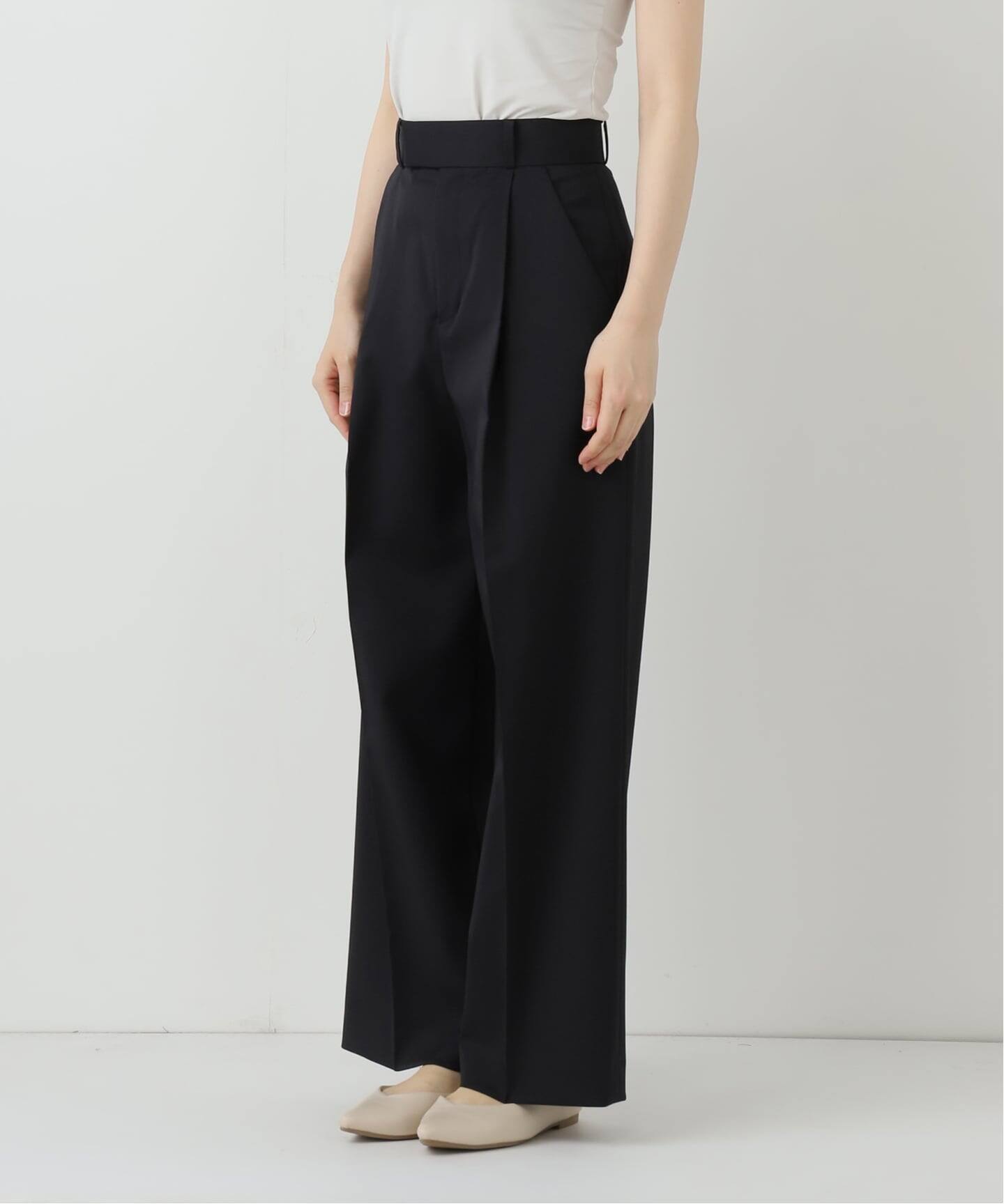 追加》エステルツイルストレッチスラックスパンツ（スラックス