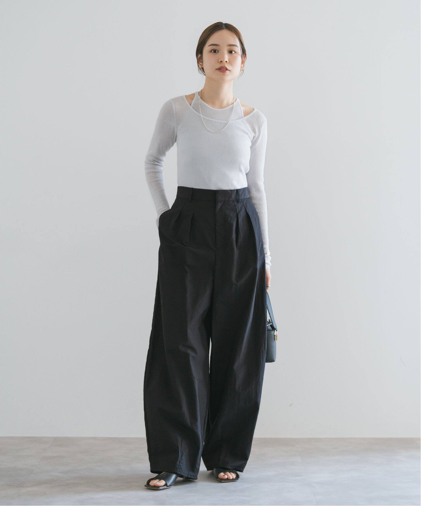 ナイロンタフタボリュームパンツ（その他パンツ）｜NOBLE（ノーブル