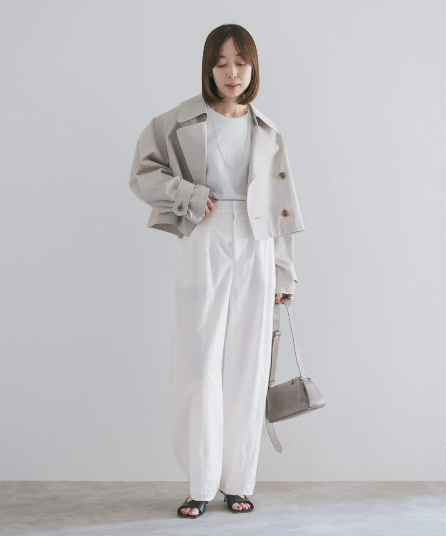 【試着のみ新品】Noble ナイロンタフタボリュームパンツ ナイロンタフタボリュームパンツ（その他パンツ）｜NOBLE