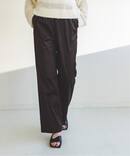 【洗える】ストレッチサテンイージーパンツ