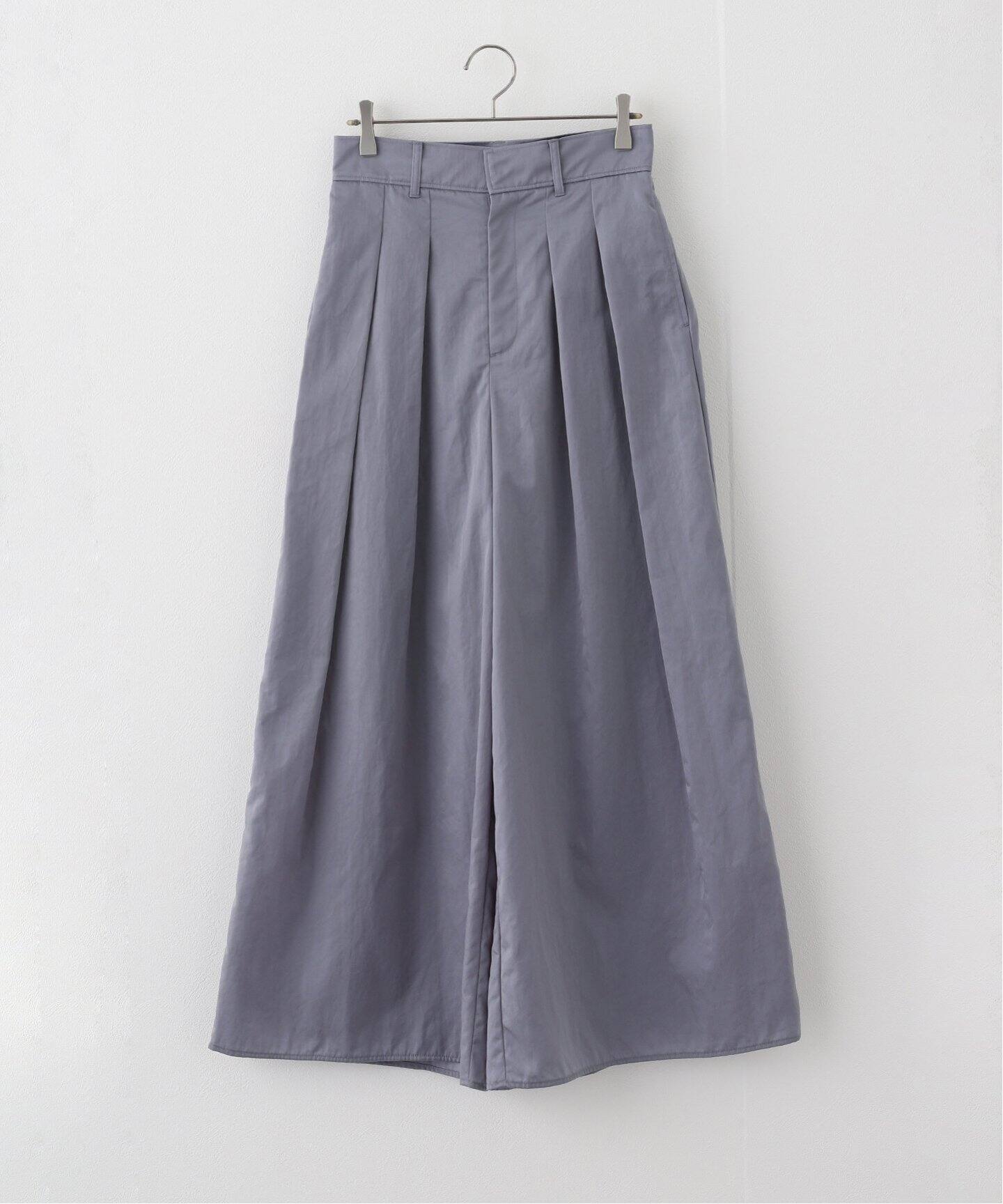 ウエストタックナイロンワイドパンツ（スラックス）｜NOBLE（ノーブル  