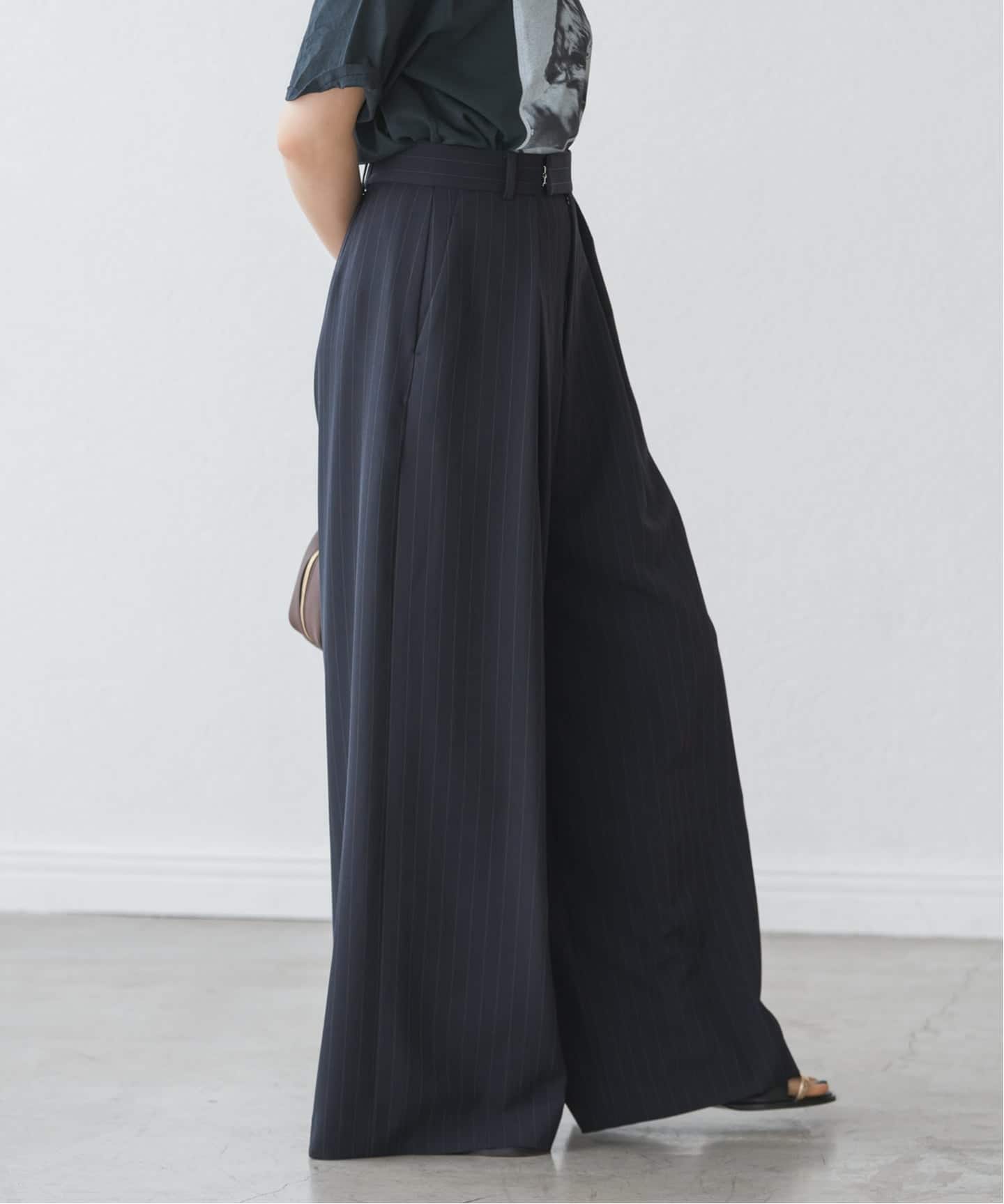 ウエストタックボリュームパンツ（スラックス）｜NOBLE（ノーブル）の