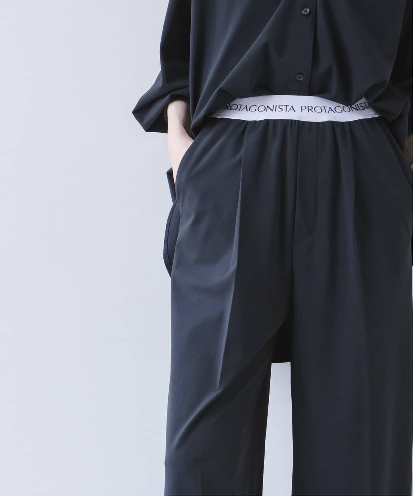 PROTAGONISTA/プロタゴニスタ ウエストロゴパンツ（スラックス