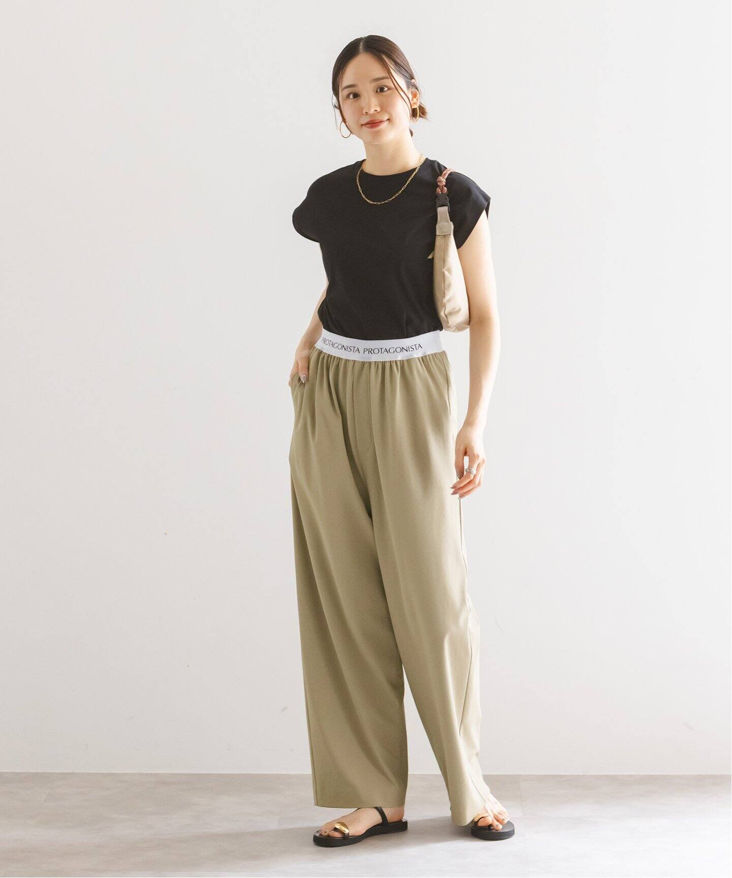 PROTAGONISTA/プロタゴニスタ ウエストロゴパンツ（スラックス