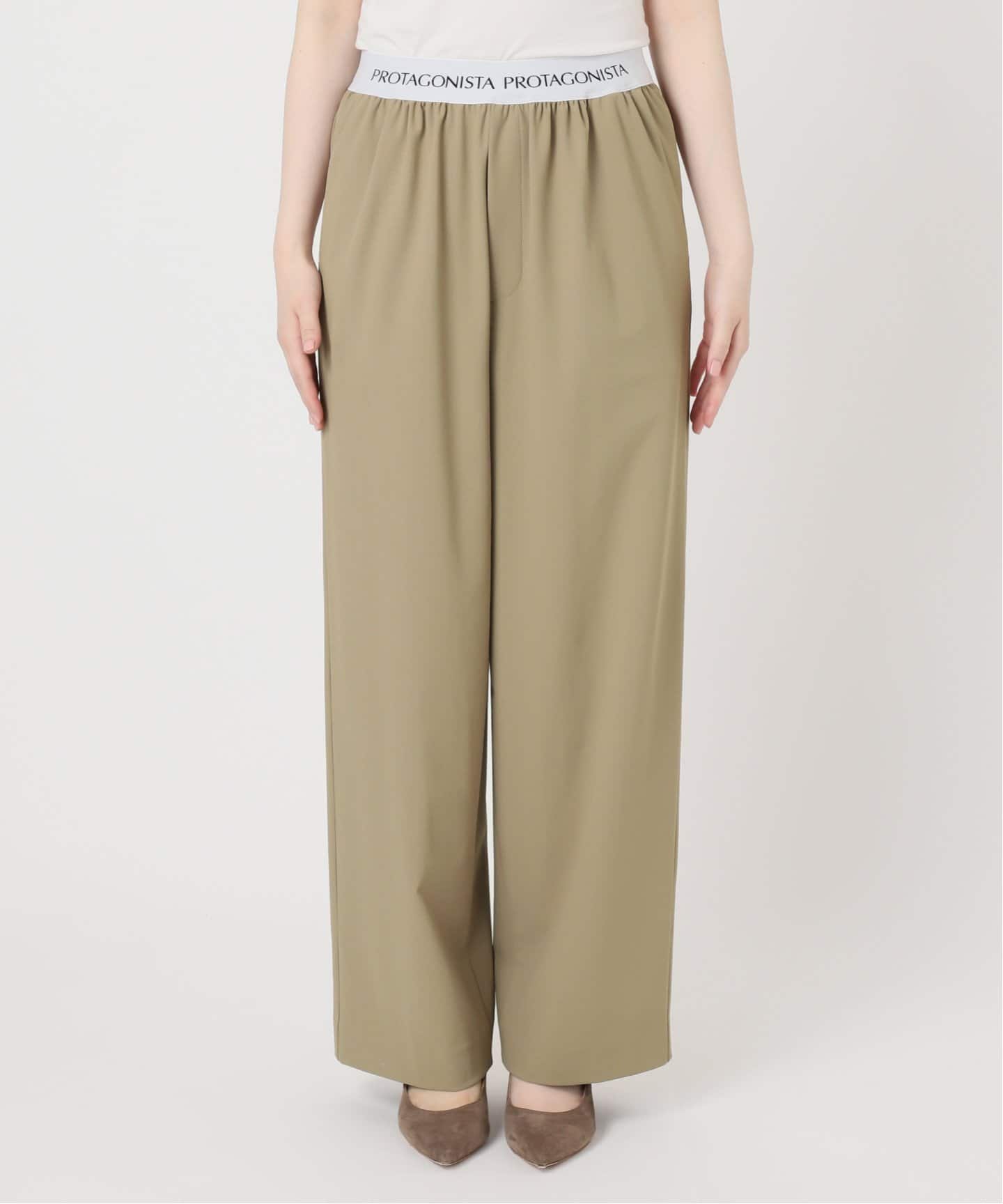 PROTAGONISTA/プロタゴニスタ ウエストロゴパンツ（スラックス