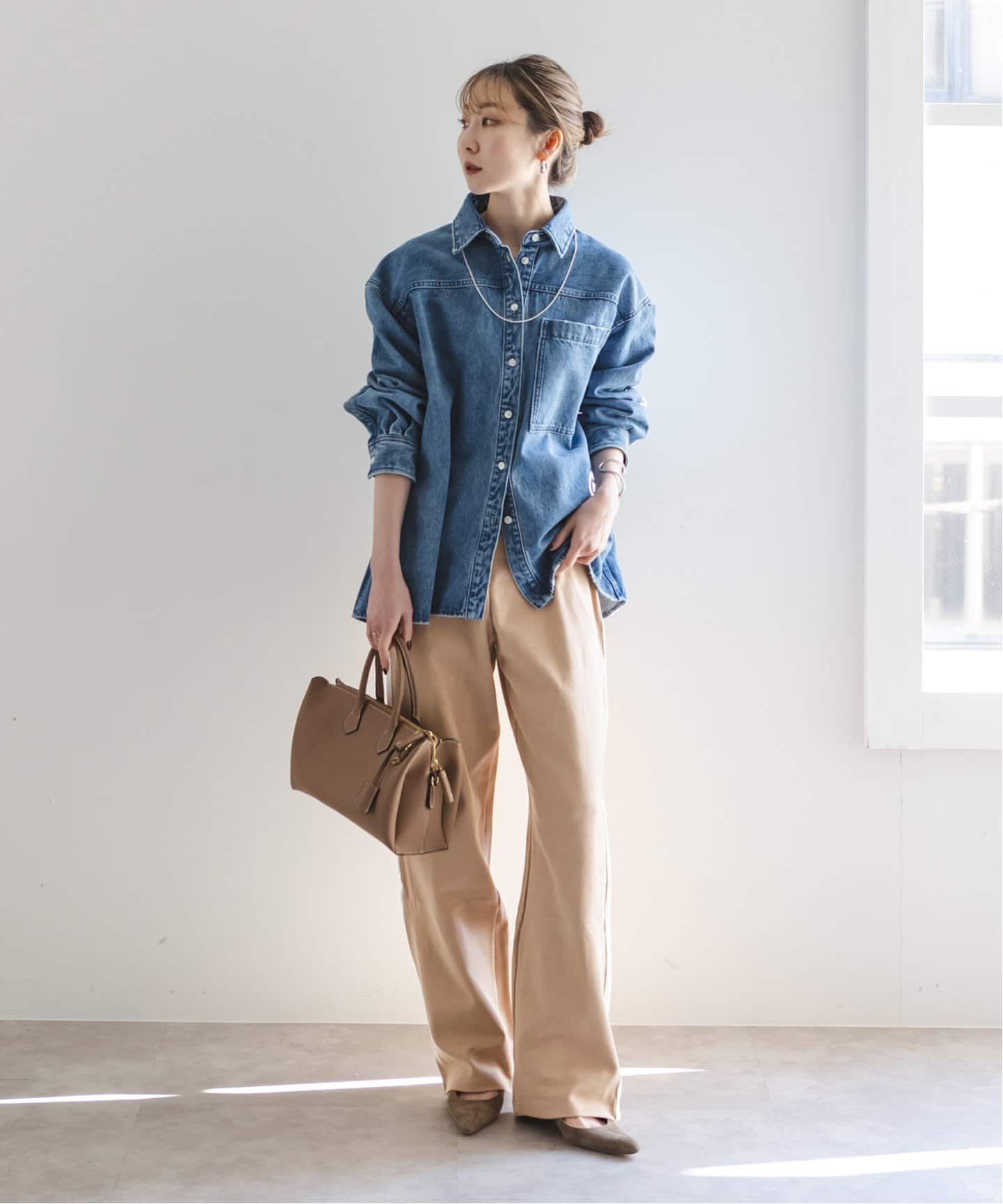 シミアンリングStraight pants CREAM 新品未使用未開封XL