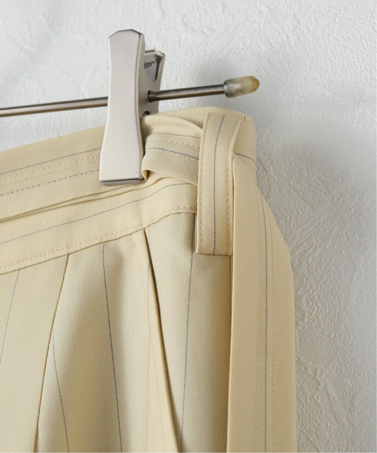 rejoice 　UJOH ウジョー　パンツ　ベージュ【M】　日本製 UJOH/ウジョー Belted Wide PNT（スラックス）｜NOBLE（ノーブル