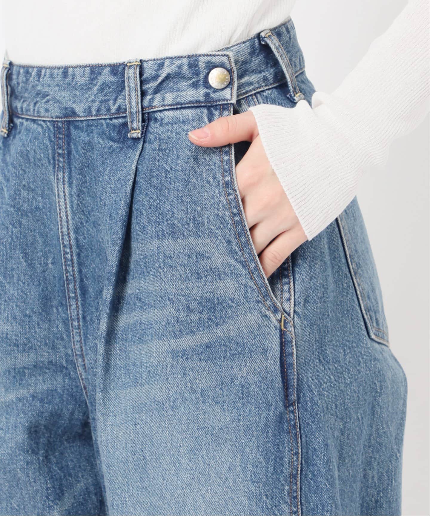 SERGE/サージ SIDE ZIP(ブルー)（デニムパンツ・ジーンズ