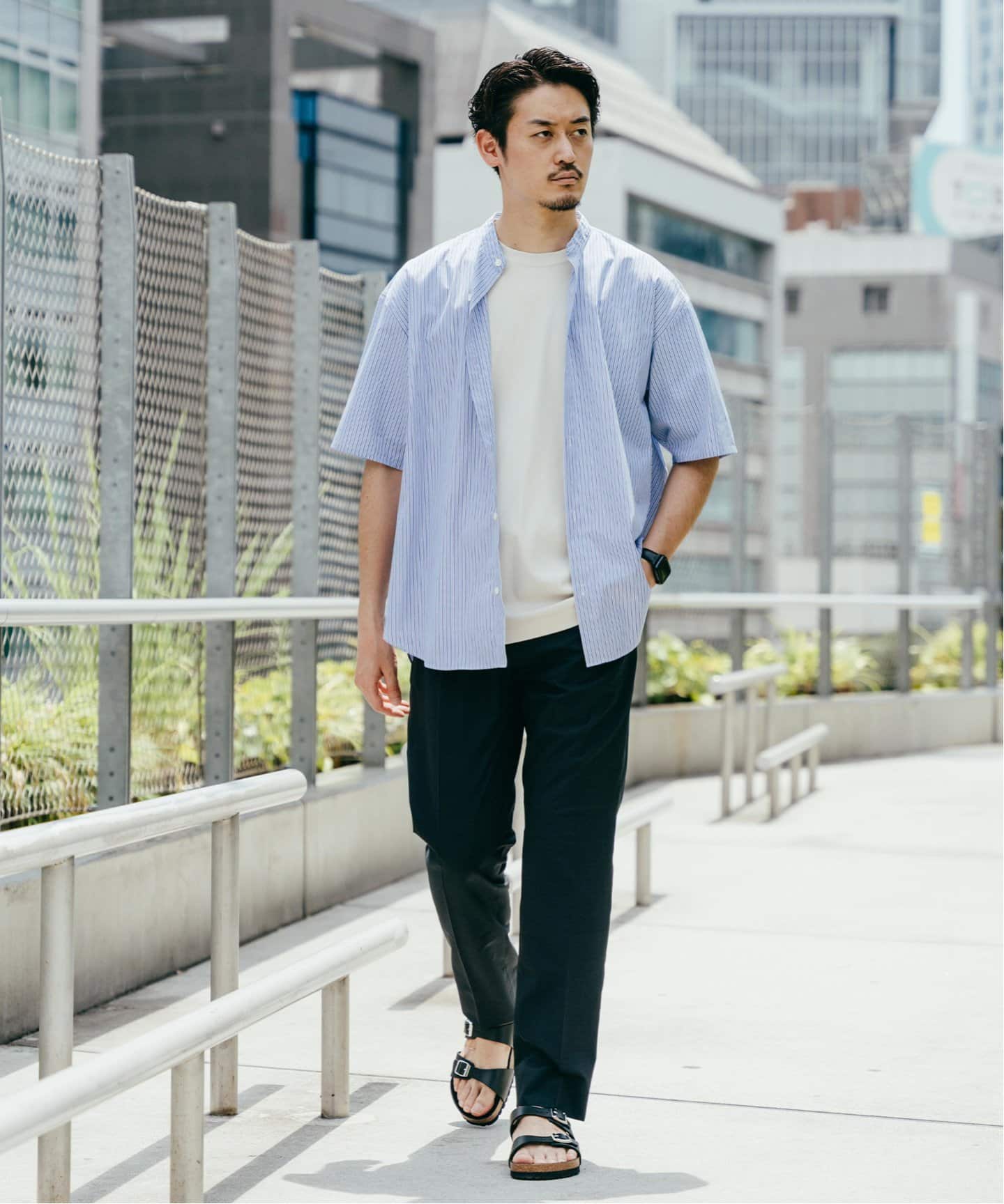 EDIFICE ”接触冷感＆撥水”クールドッツ ウエストマジック スラックス 接触冷感＆撥水”クールドッツ ウエストマジック スラックス
