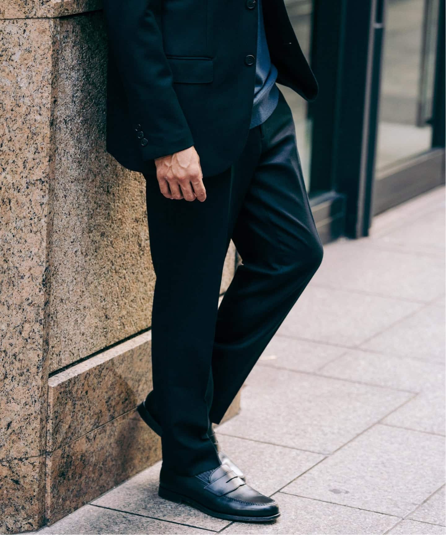 【美品】PT01 SUPER120'S テーパード ウール スラックス パンツ SUPER 120's ウールサキソニー テーパードパンツ【セットアップ