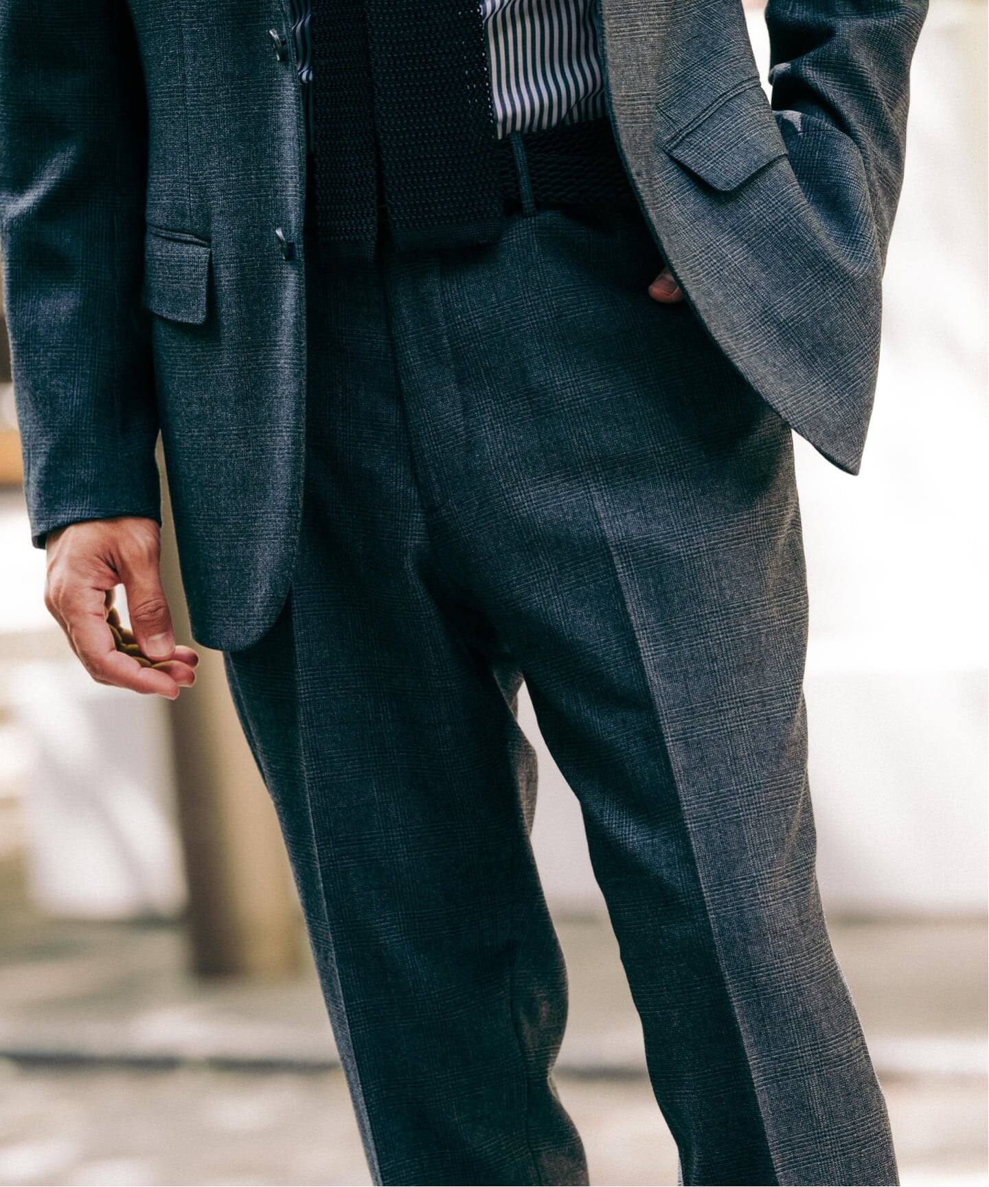 【美品】PT01 SUPER120'S テーパード ウール スラックス パンツ SUPER 120's ウールサキソニー テーパードパンツ【セットアップ