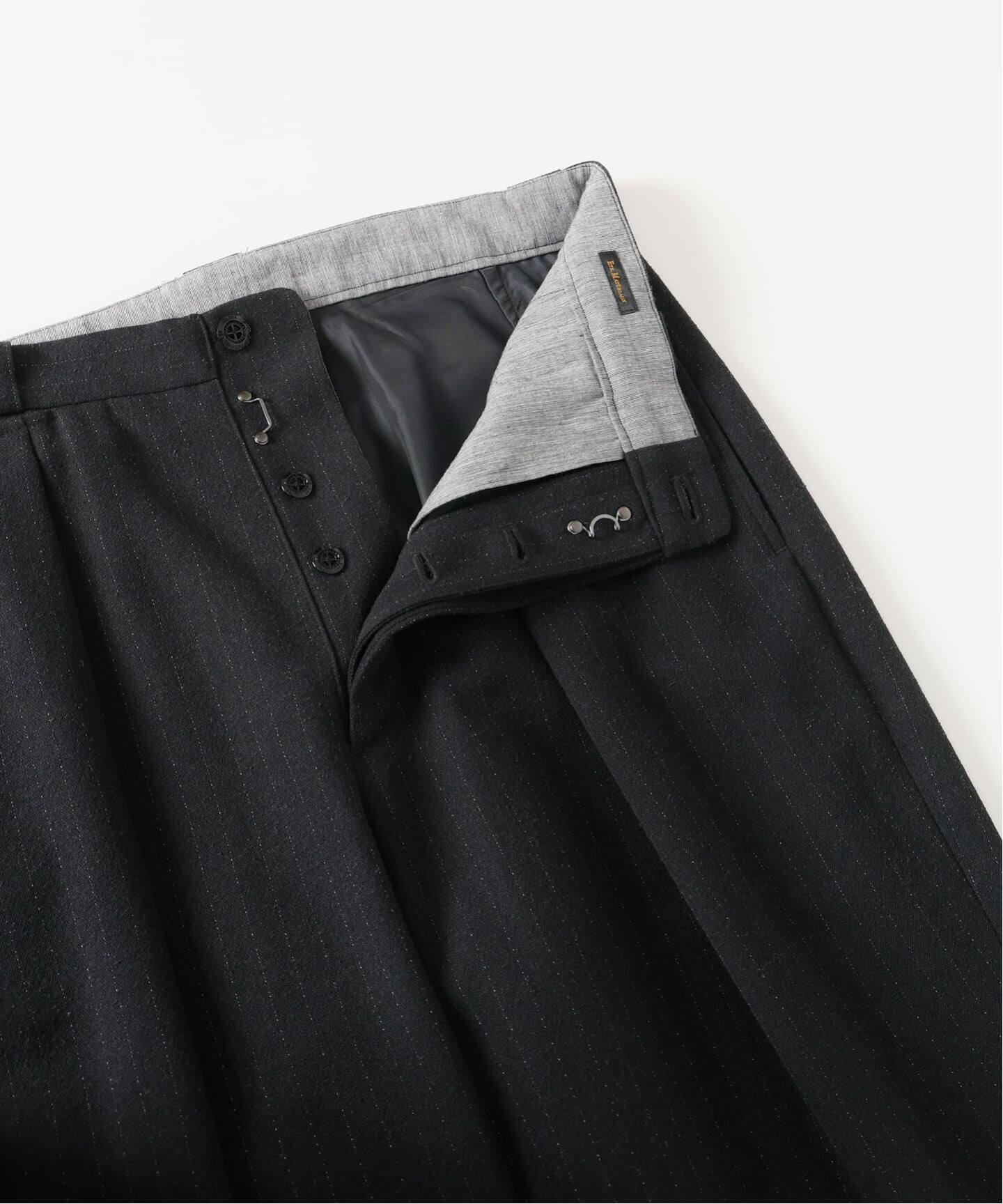 ETS.MATERIAUX(マテリオ) ウール/シルク ファーマートラウザー