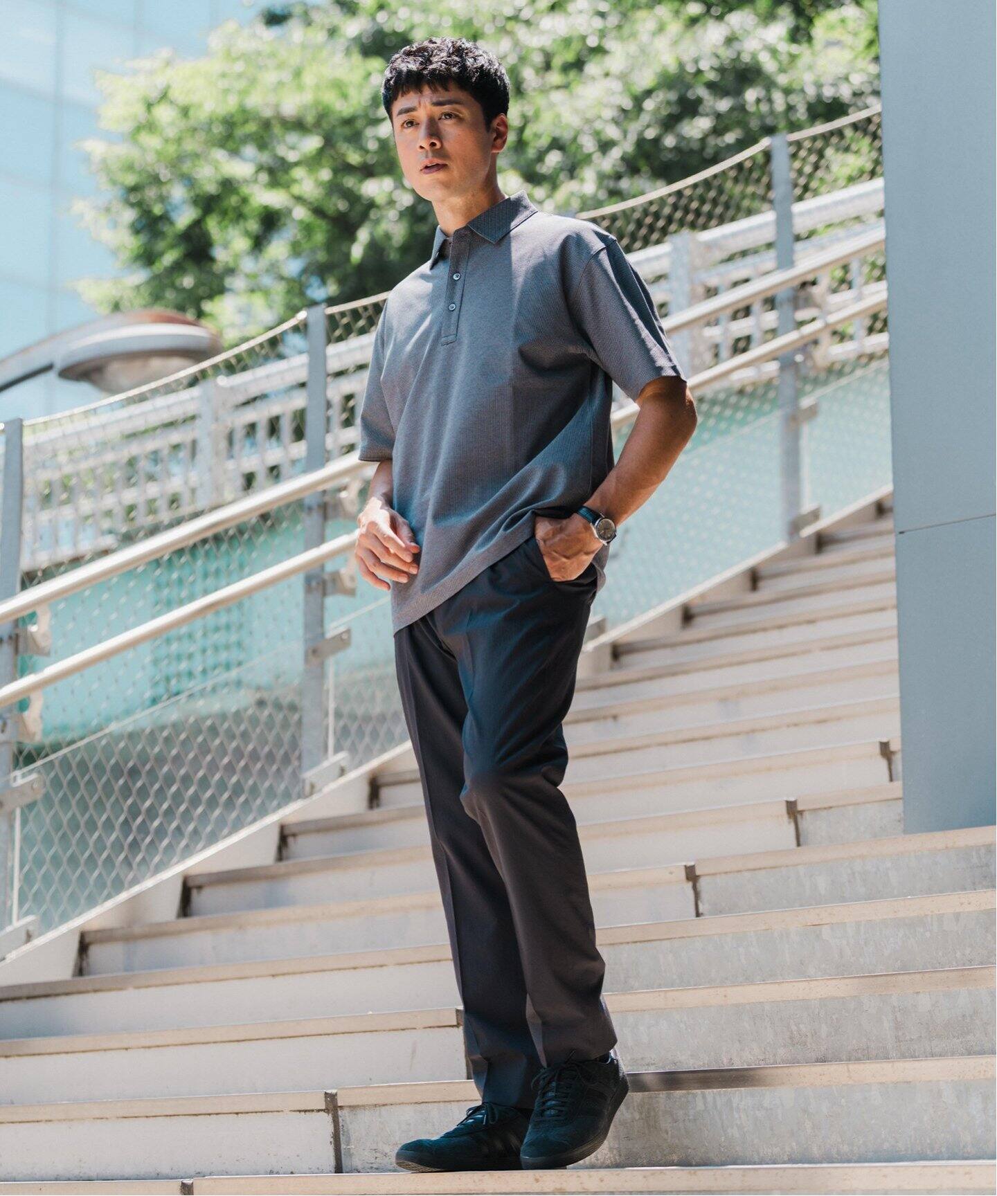 WAAC ワック　メンズ　吸水速乾　ロングパンツ　サイズ2 新品 MENS CORDURA 4WAY STRETCH ロングパンツ ブラック/072242410
