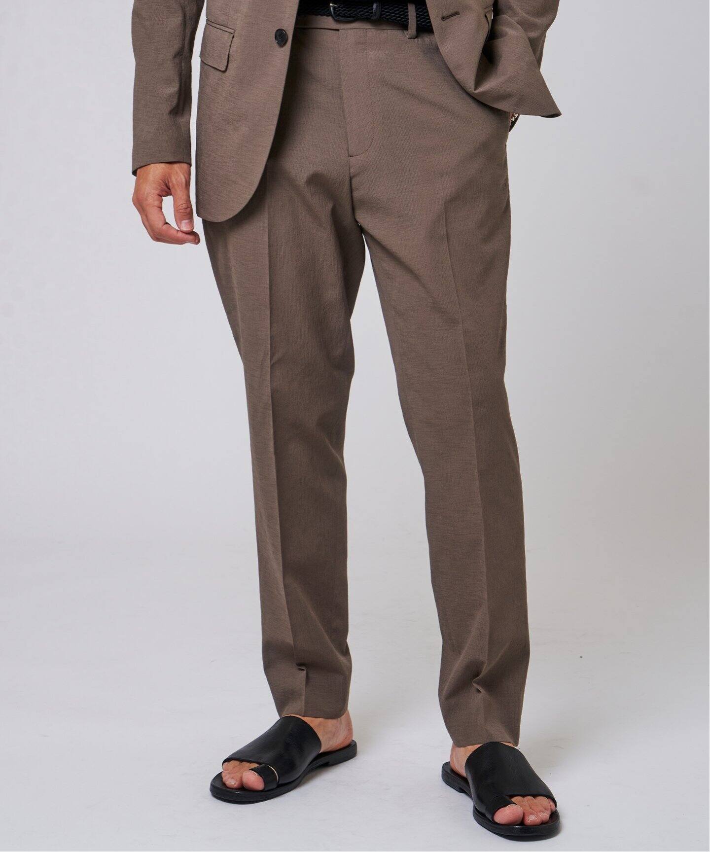 【雰囲気抜群】1940s～ wool ベスト＆スラックス（セットアップ） ATON - High Twist Wool Wide Pants -スラックス-（Black / ブラック