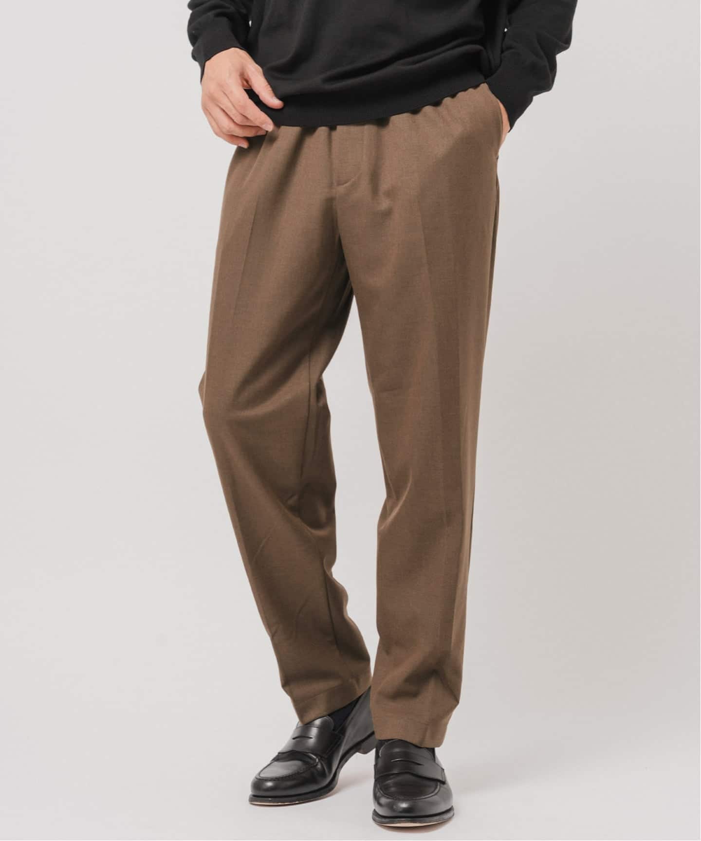 everyone コットンスラックス L ブラウン SHIPS Colors（シップスカラーズ） スラックス : イージーケア チノ