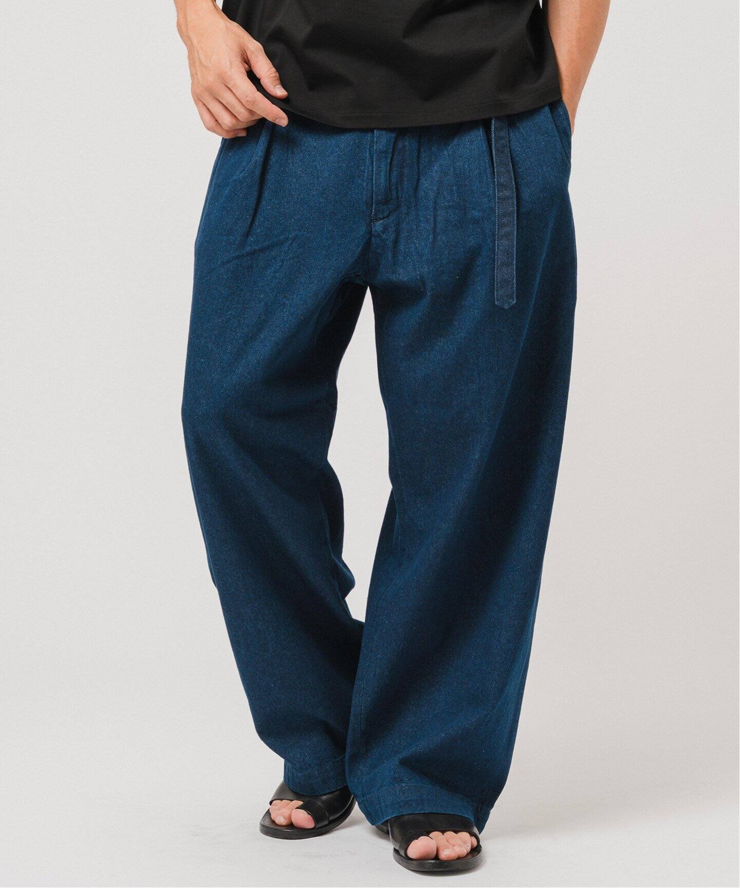 エディフィス（EDIFICE）/LE JEAN(ルジーン) デニム ベルテッド トラウザー LE JEAN(ルジーン) デニム ベルテッド トラウザー（デニムパンツ